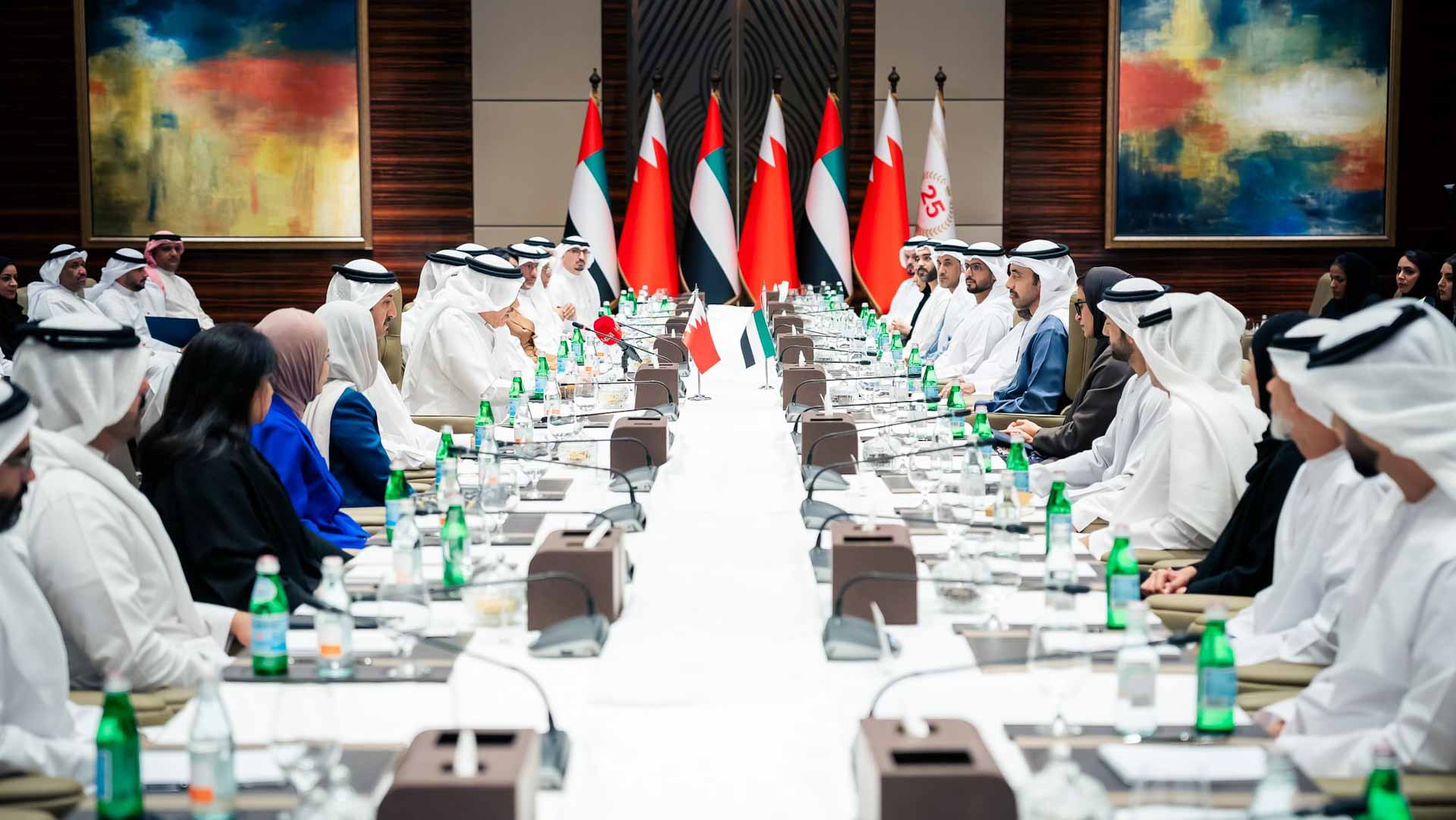 Image for the title: Abdullah bin Zayed chairs UAE-Bahrain Higher Committee session 