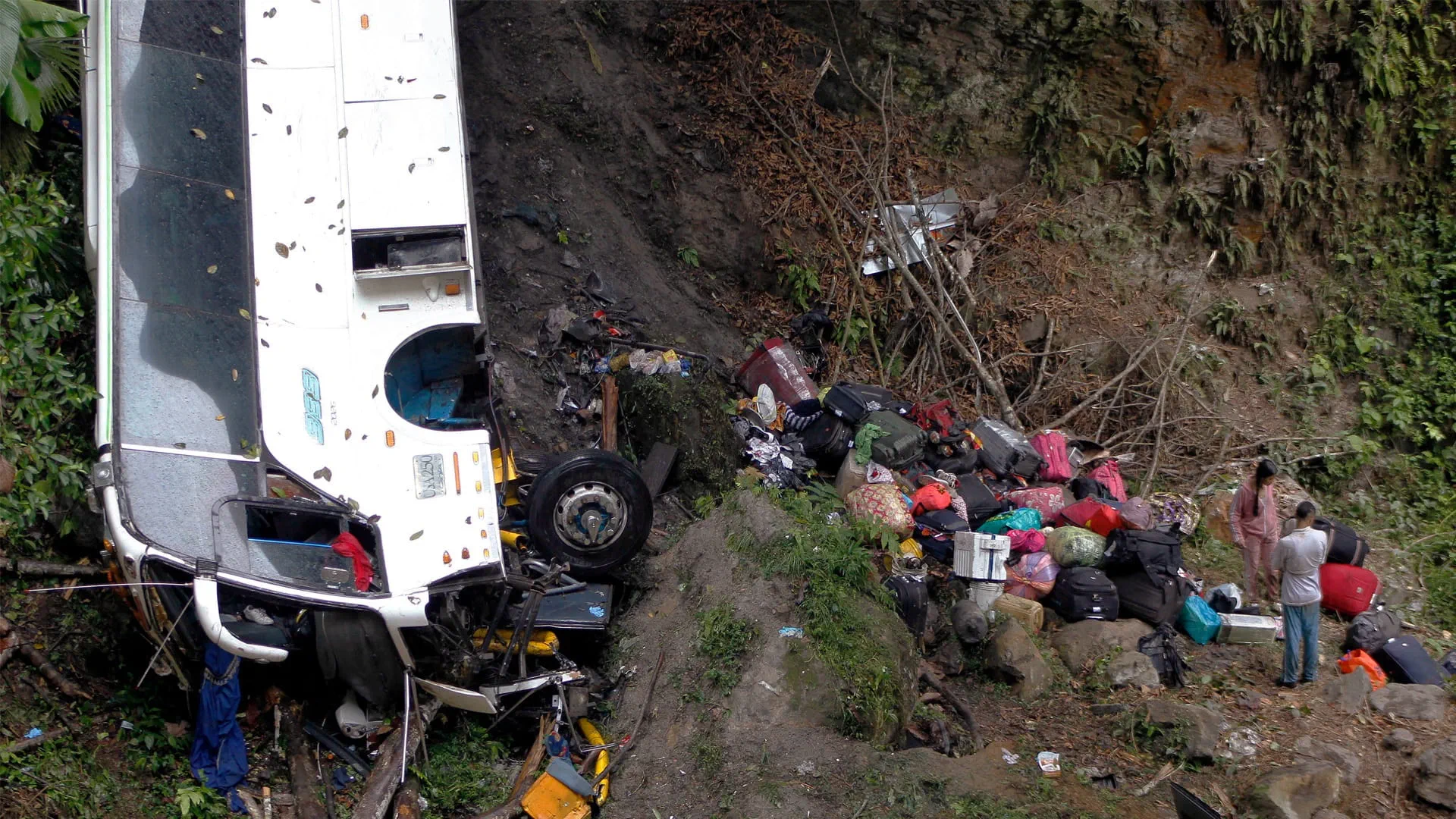 Image for the title: Bus crash in Brazil leaves 17 dead 