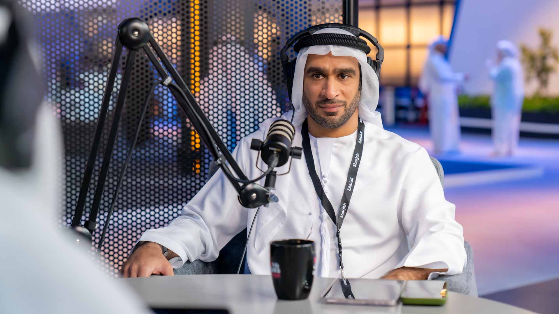 Image for the title: “Shams Talks” hosts Mohammed Al Musharakh 