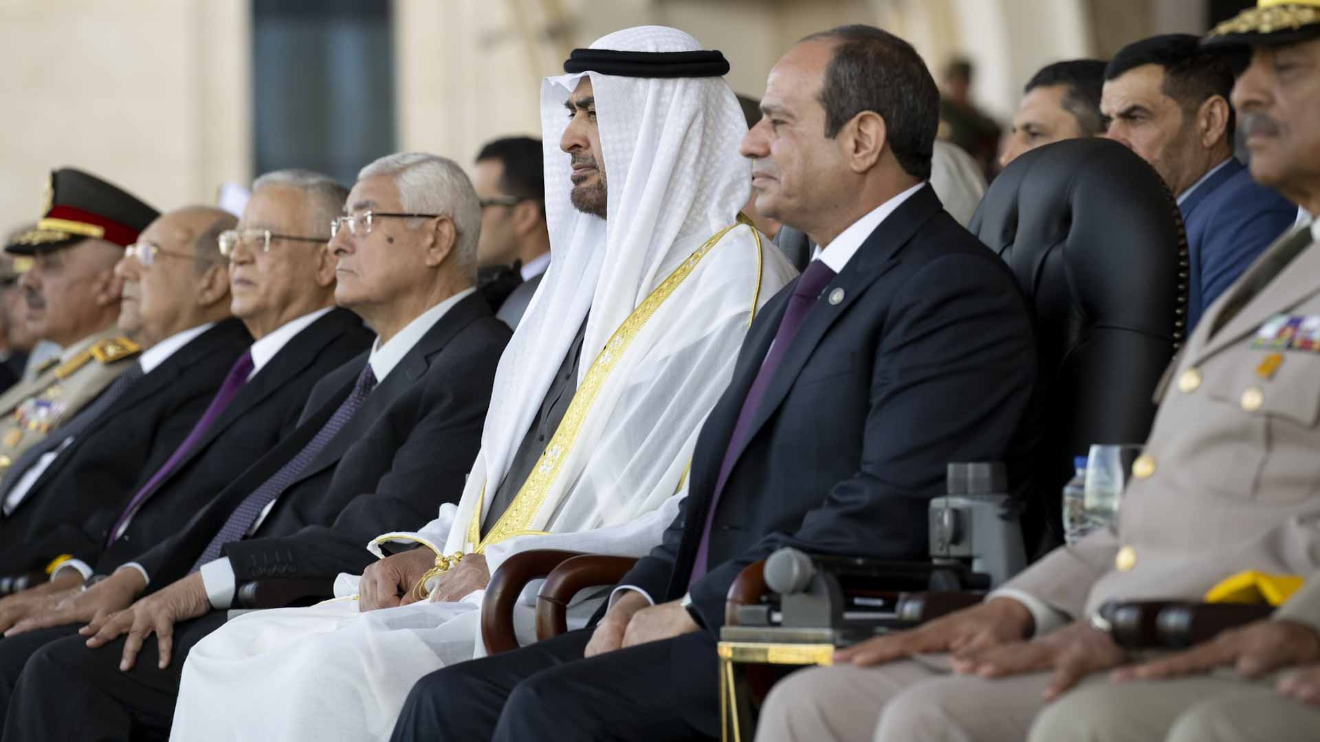 UAE and Egypt Presidents attend graduation of Egyptian cadets 