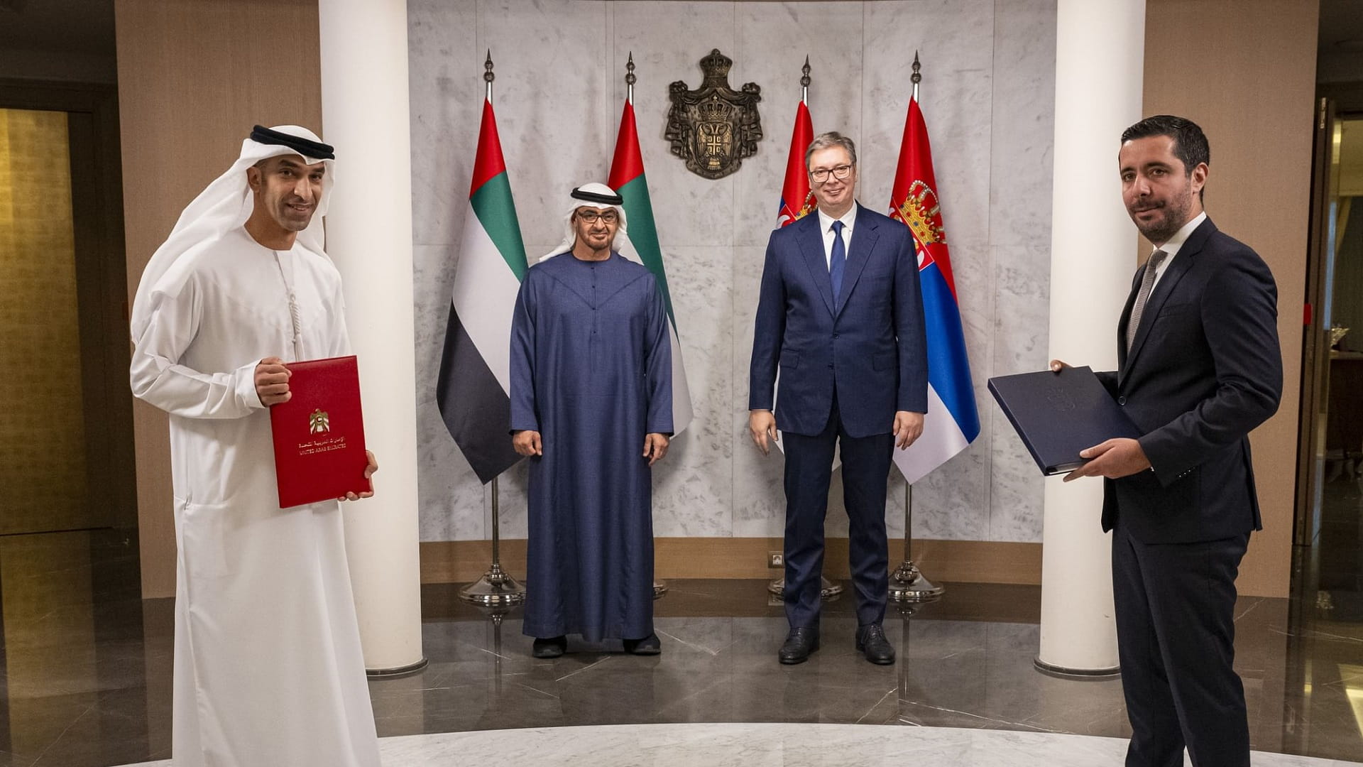 Presidents of UAE, Serbia witness exchange of CEPA 