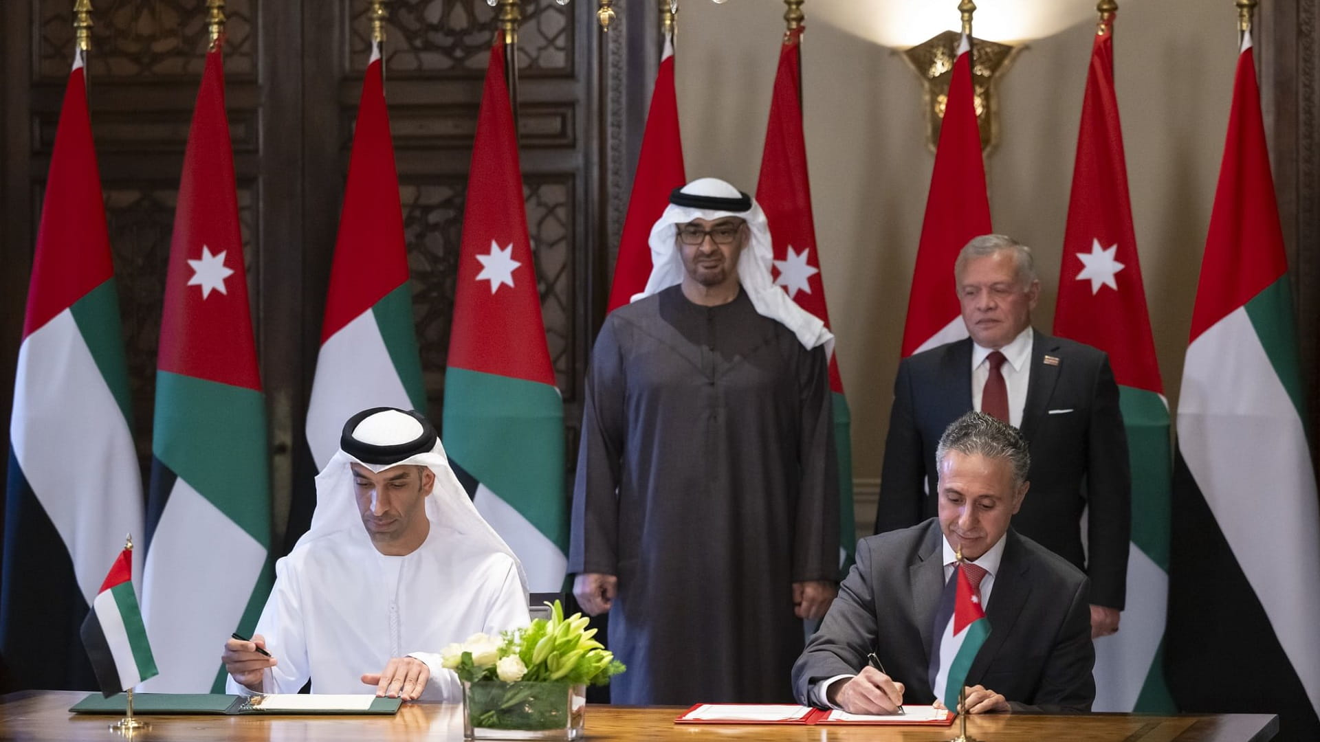 UAE President, King of Jordan witness signing of CEPA 