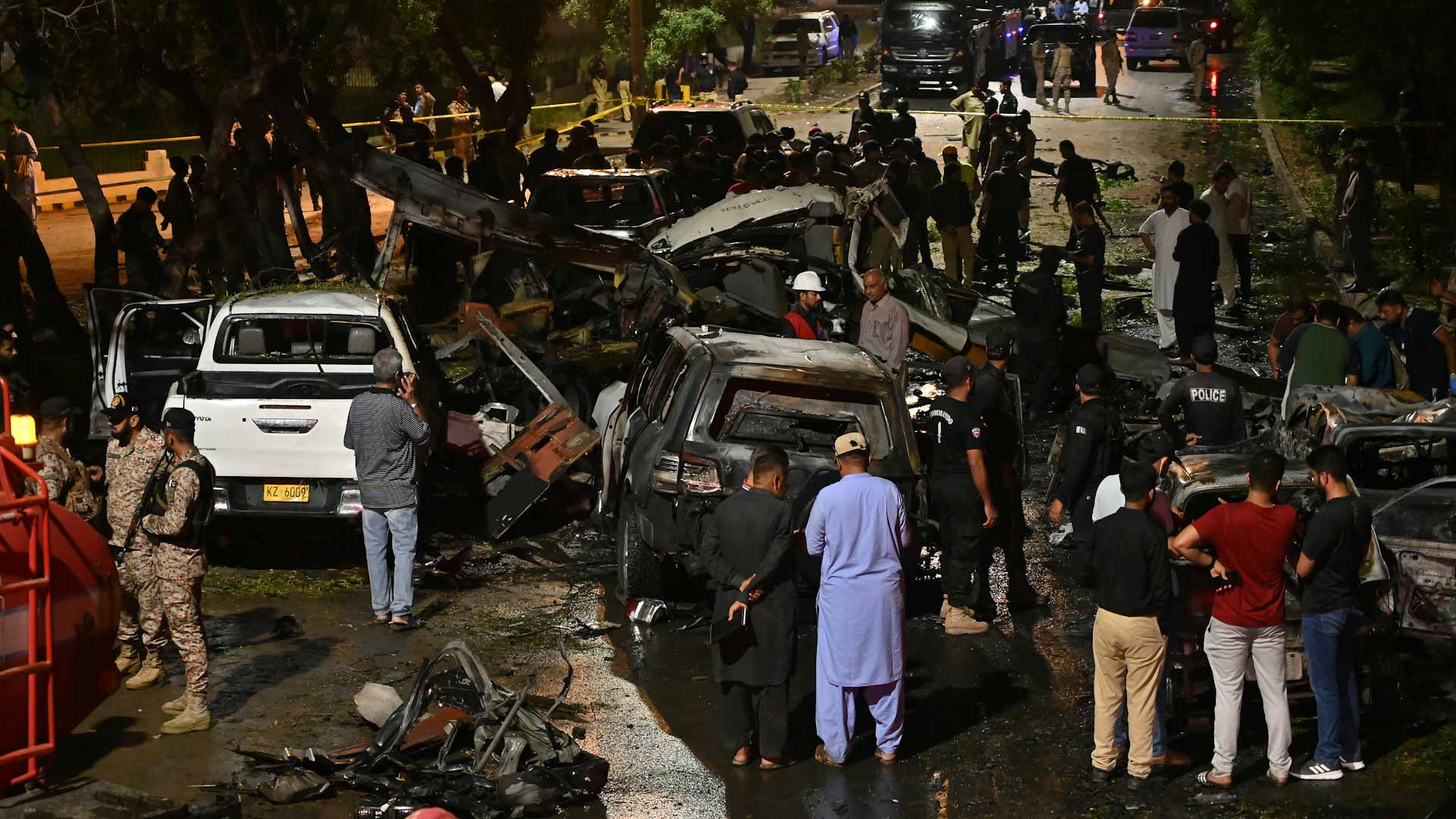 Image for the title: Blast kills two Chinese nationals in Pakistan's biggest city 