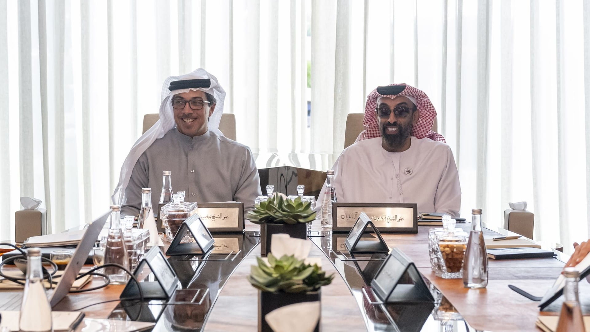 Image for the title: Tahnoon bin Zayed chairs board meeting of ADIA 