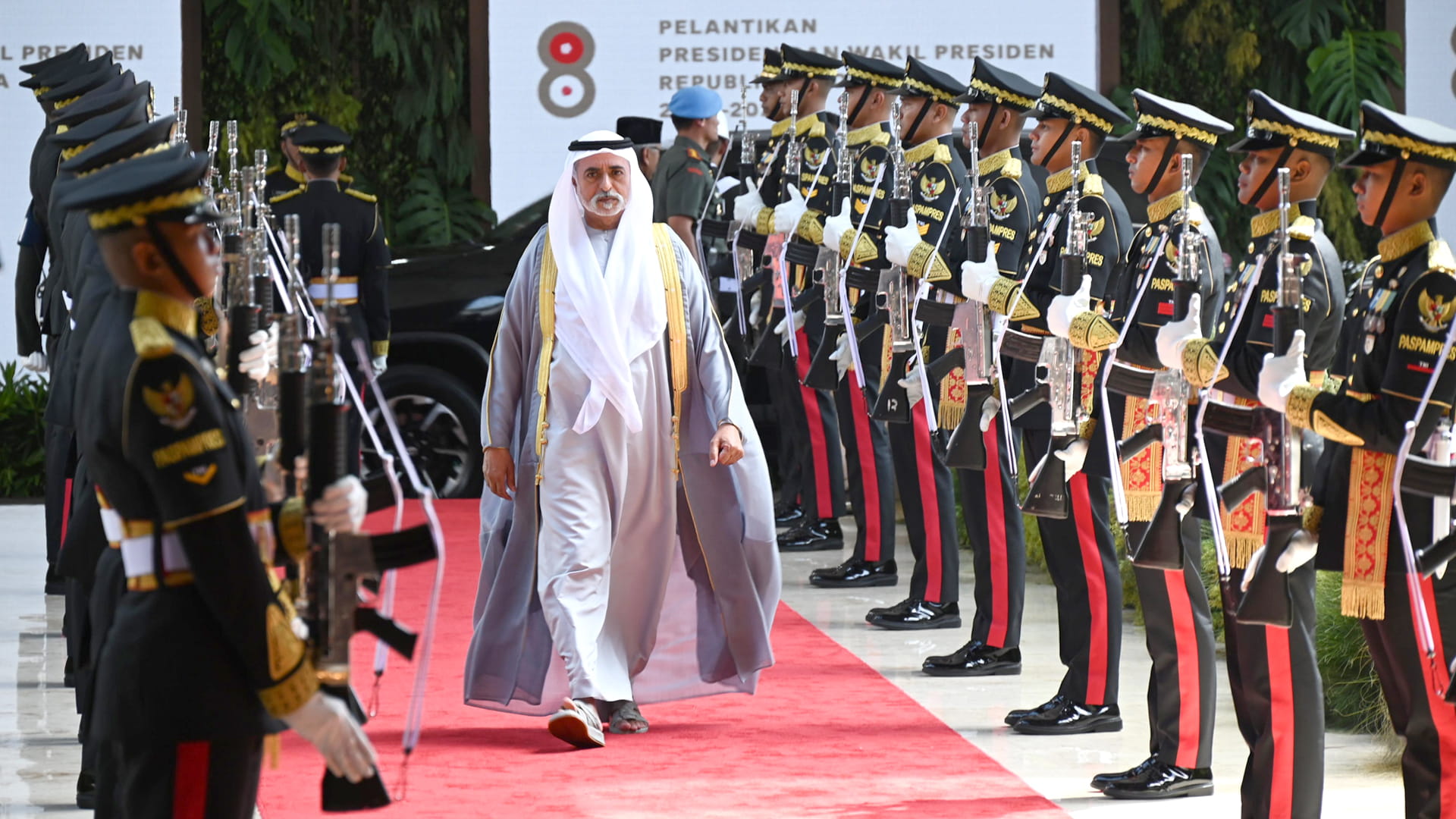 Nahyan bin Mubarak Participates in Indonesian Presidential Inauguration Ceremony