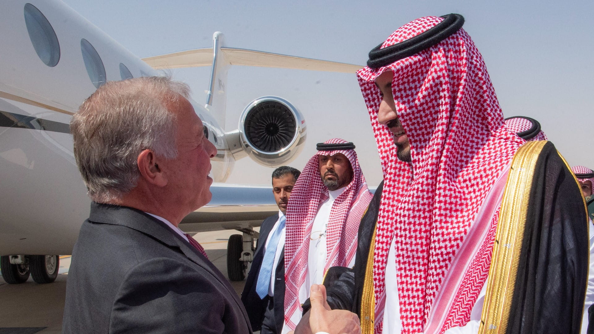Saudi Crown Prince receives King of Jordan 