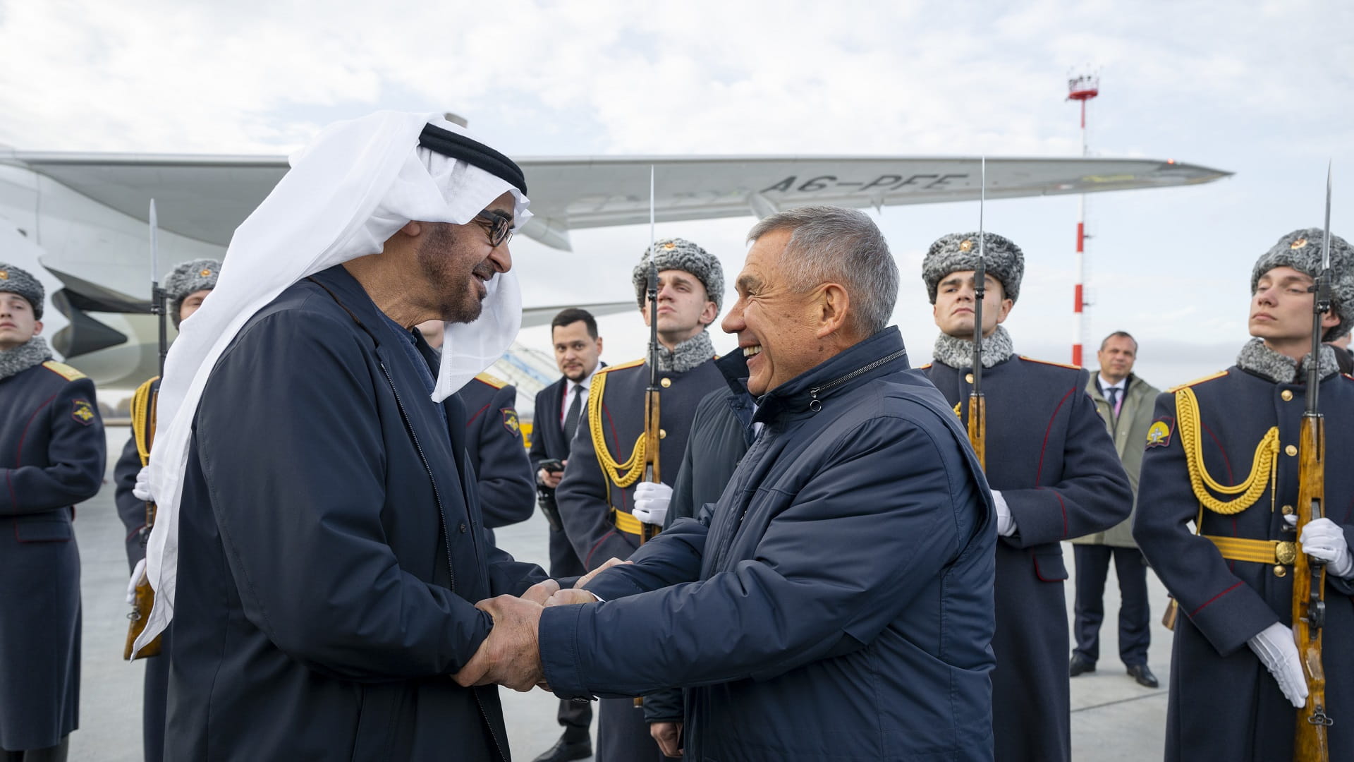 UAE President arrives in Kazan to participate in BRICS Summit 