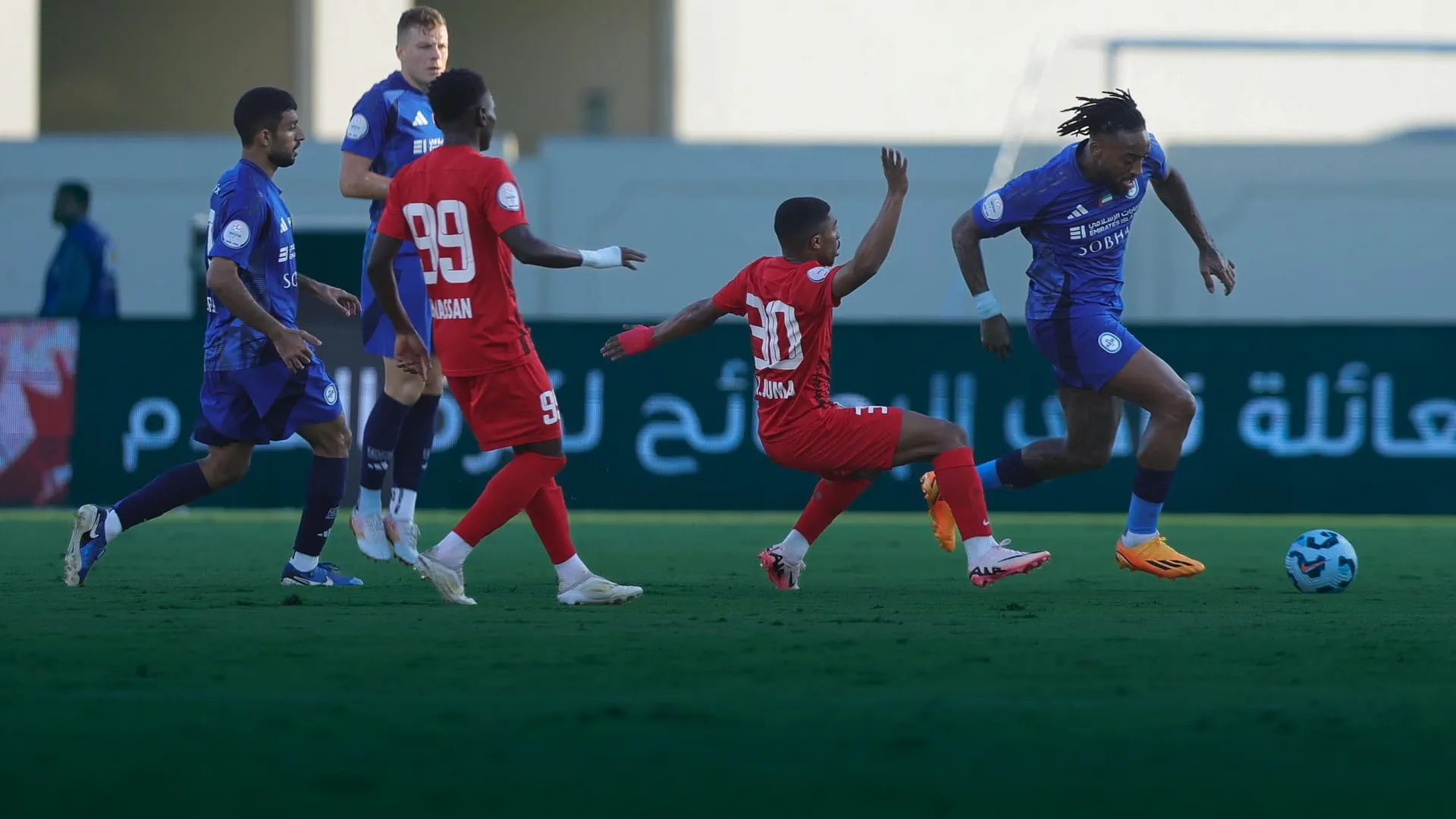 Image for the title: Al Nasr triumphs over Al Batayeh in ADNOC League 