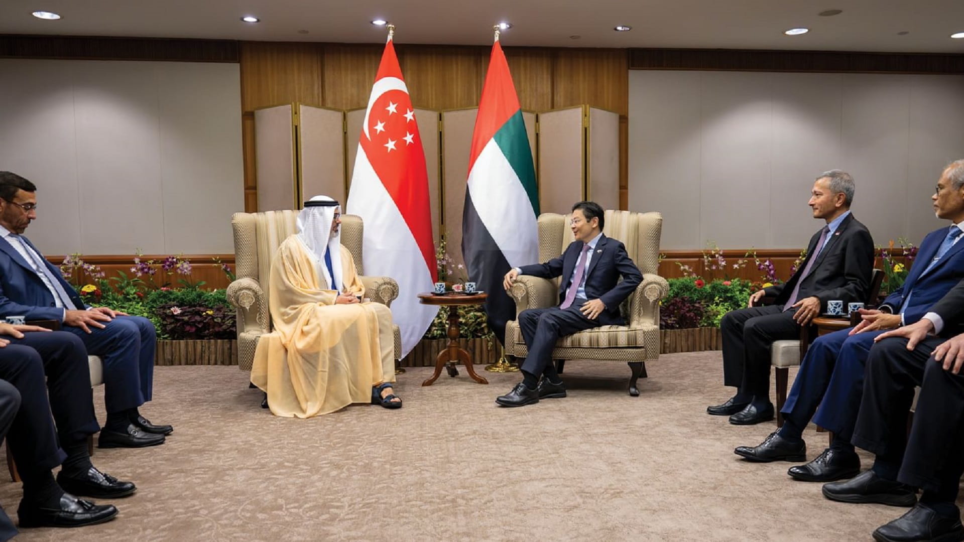 AD CP PM of Singapore discuss strengthening bilateral relations 