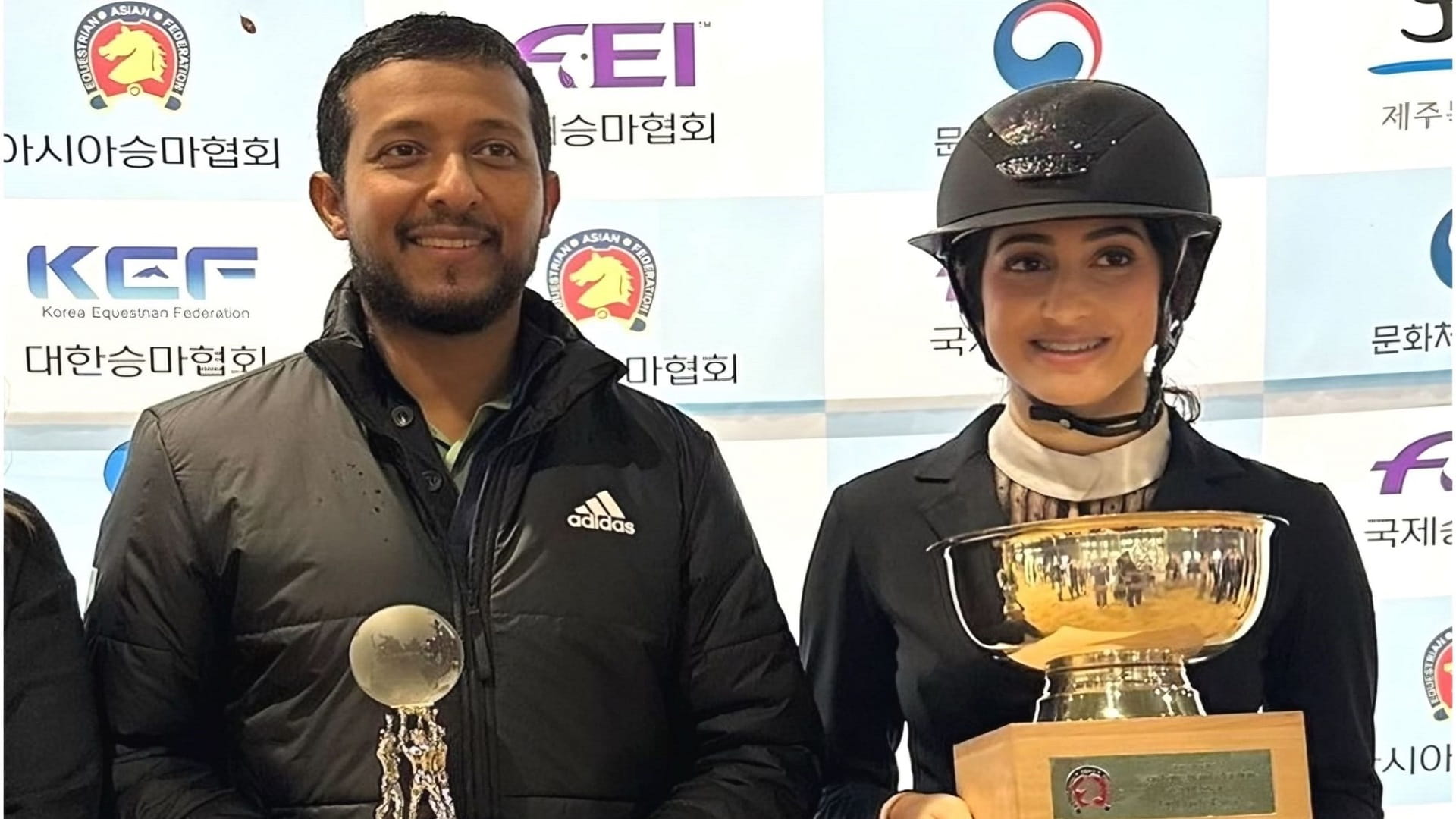 Image for the title: Emirati rider wins AEF show jumping Cup for junior riders in Korea 