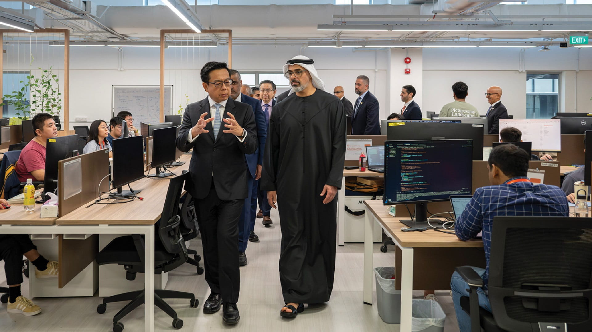 Crown Prince of Abu Dhabi visits AI Singapore 