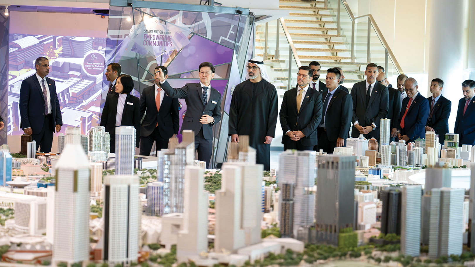 Crown Prince of Abu Dhabi visits Singapore City Gallery 