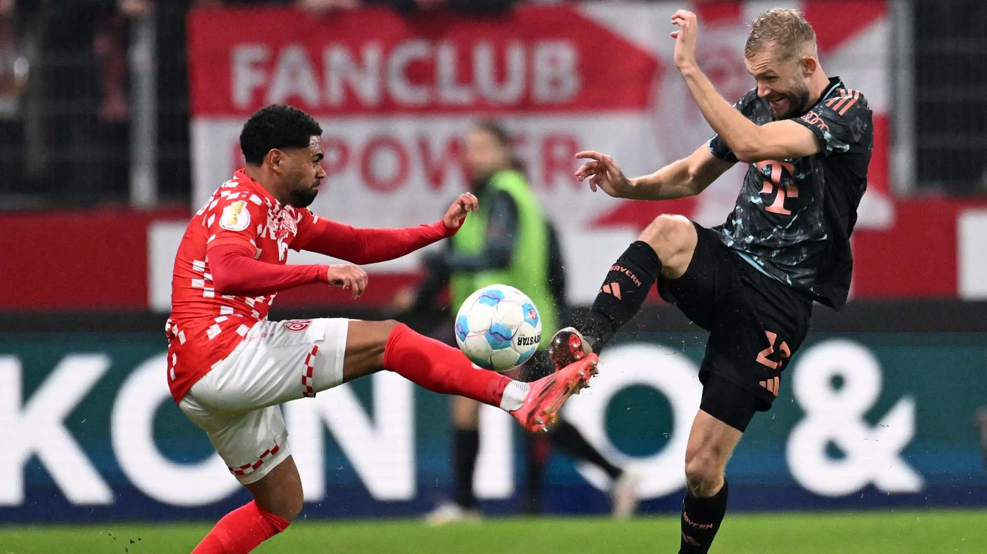 Image for the title: Musiala hits hat-trick as Bayern cruise into German Cup last 16 