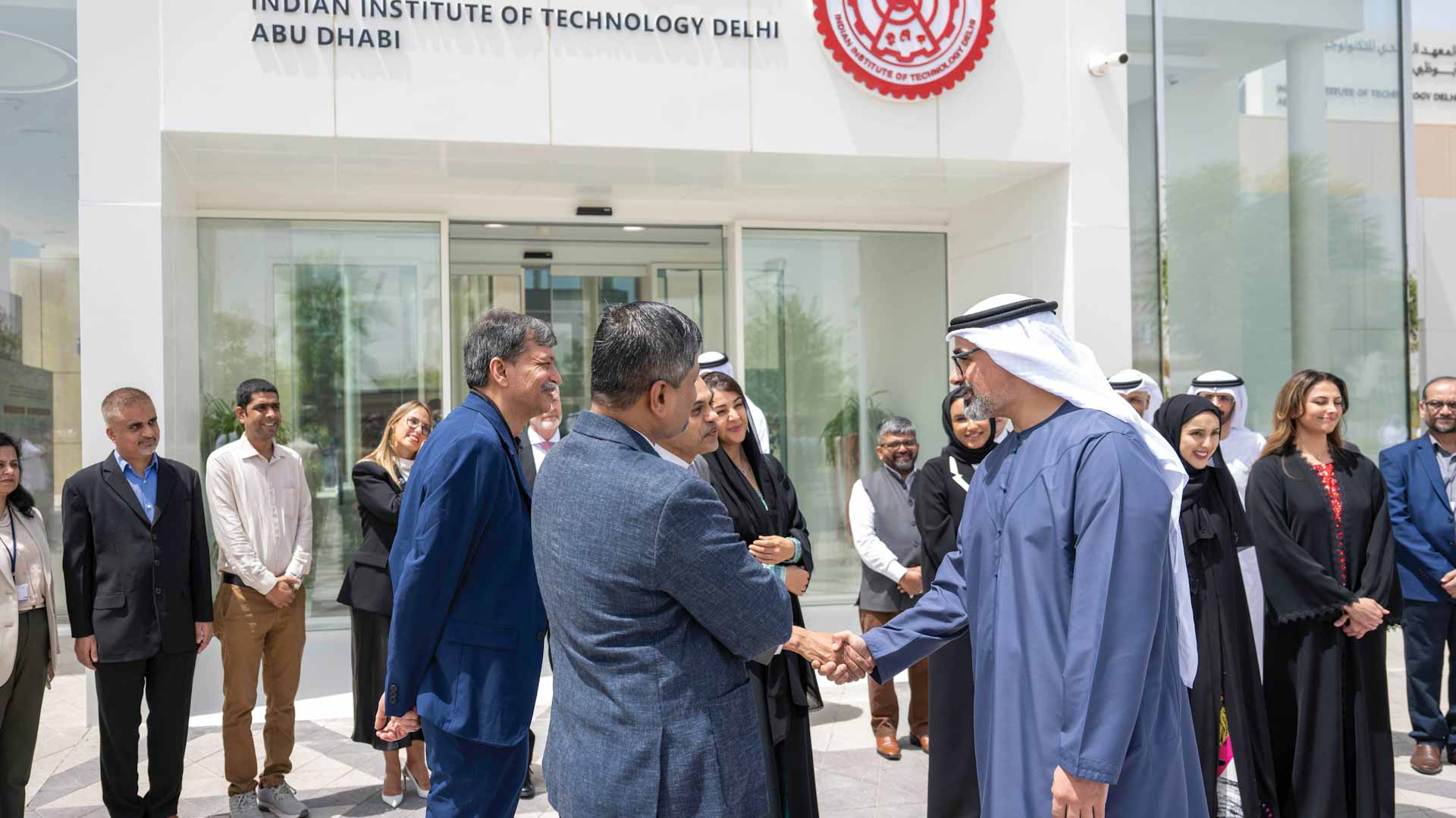 Image for the title: Khaled bin Mohamed attends inauguration of IIT Delhi Abu Dhabi 