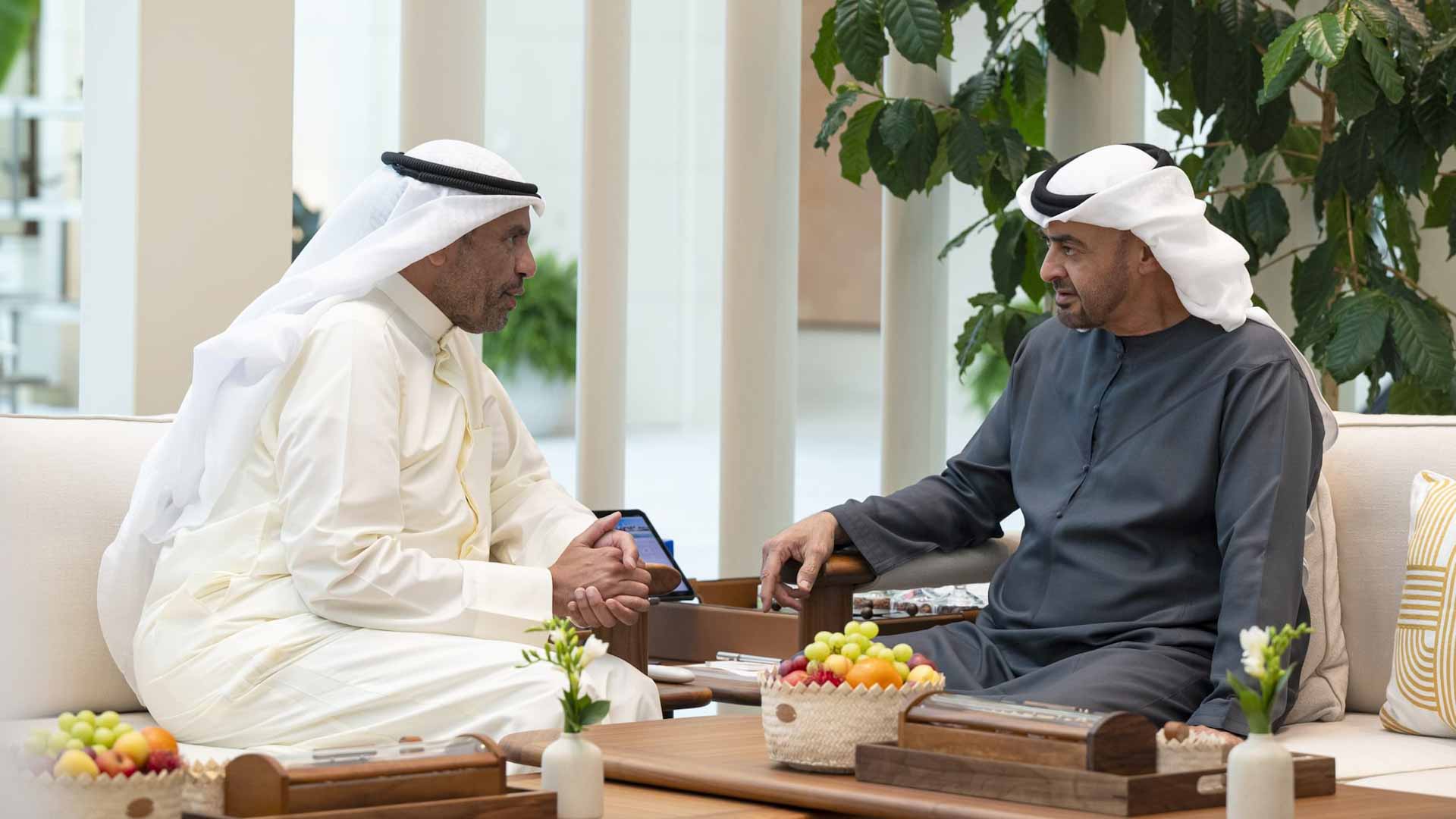 UAE President receives Foreign Minister of Kuwait 