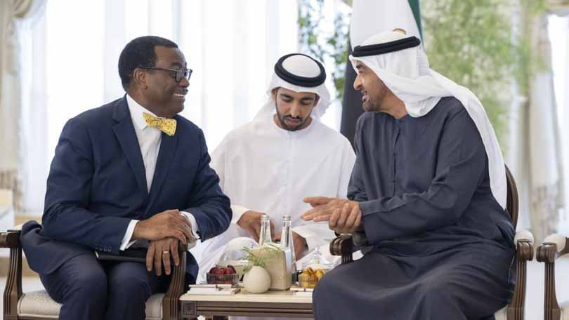 Image for the title: UAE President receives President of African Development Bank Group 