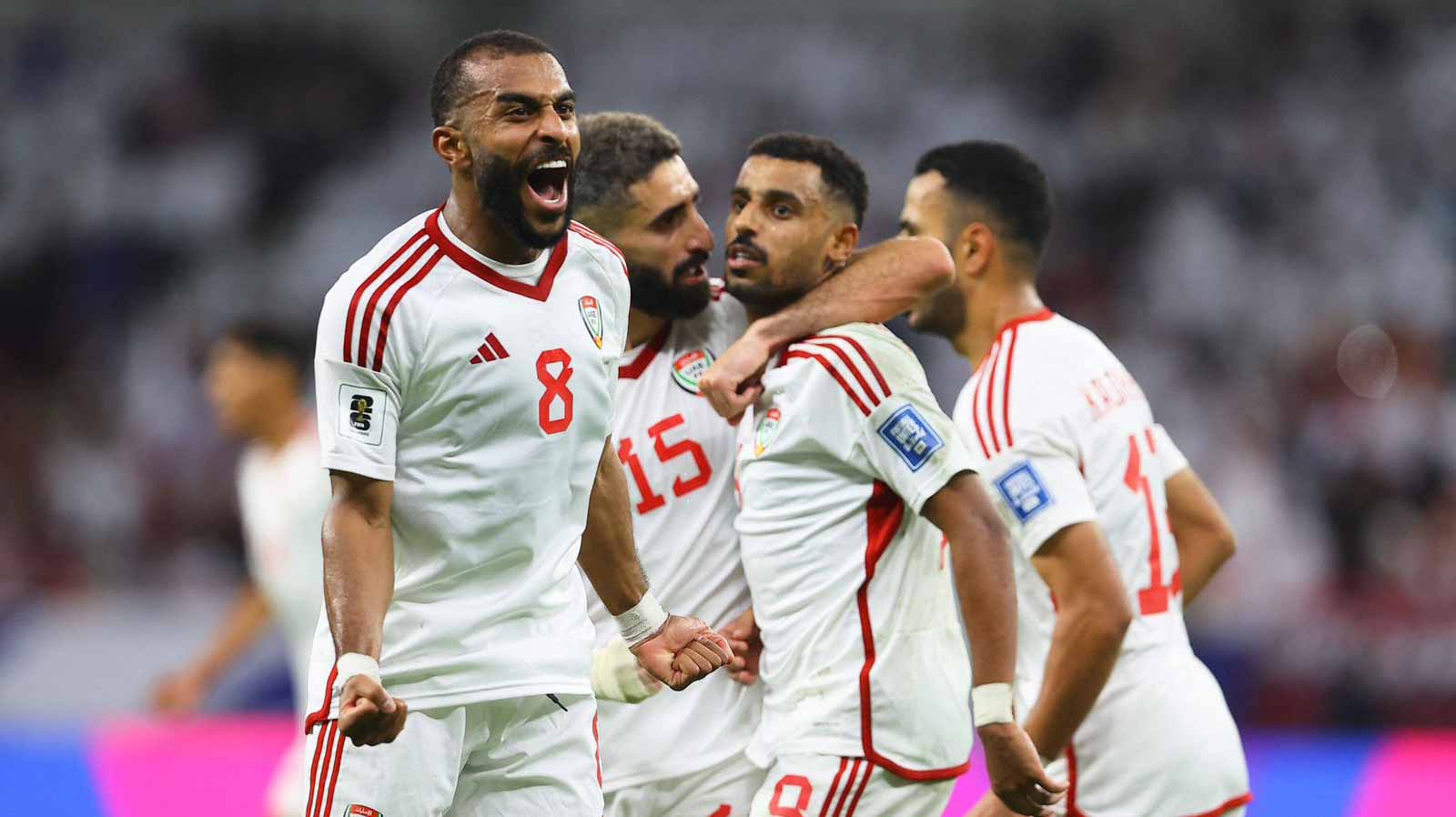 Image for the title: UAE defeat Qatar 3-1 at FIFA World Cup Asian Qualifiers 