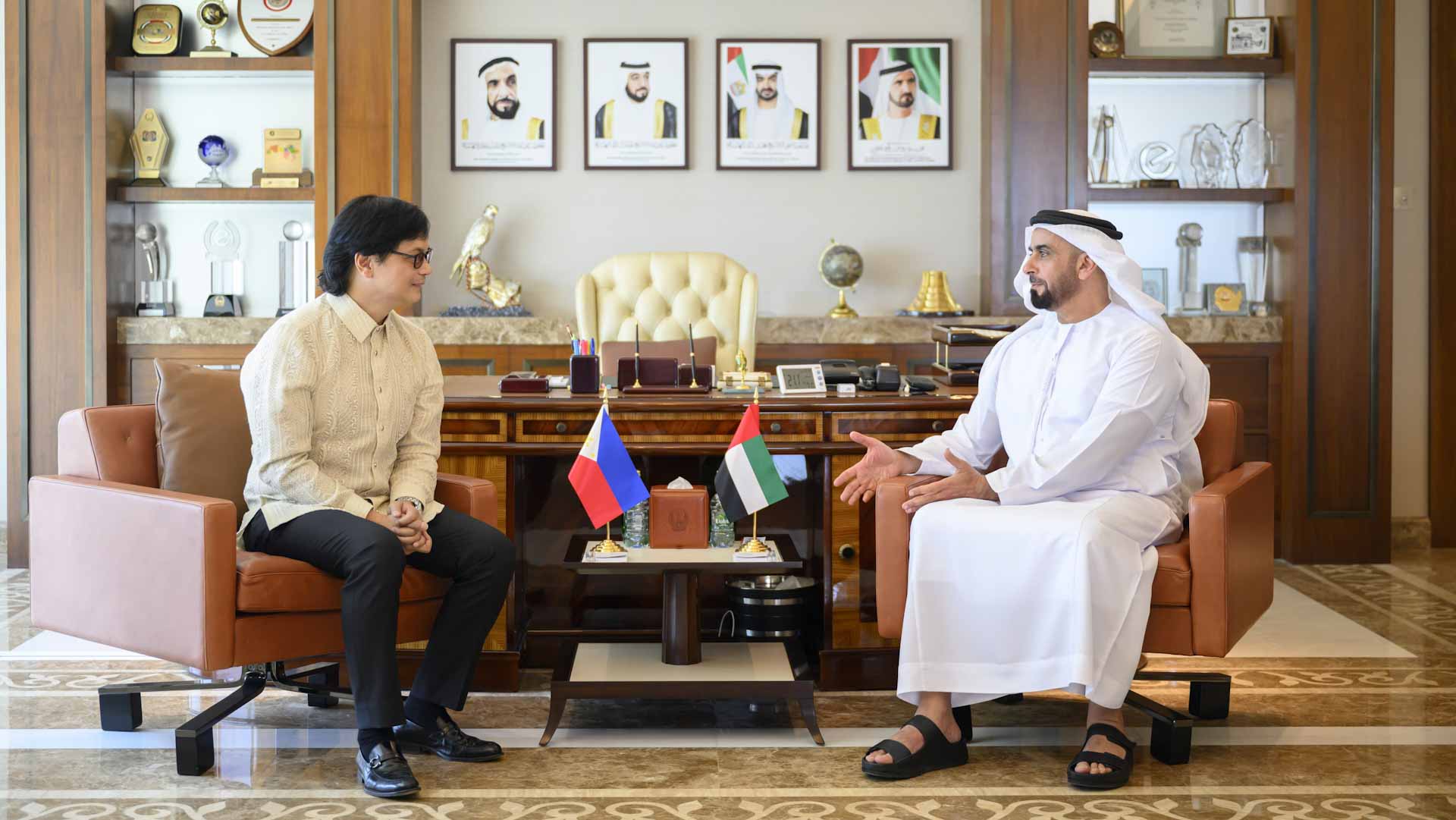 Saif bin Zayed meets Benjamin de Castro Abalos Jr. 