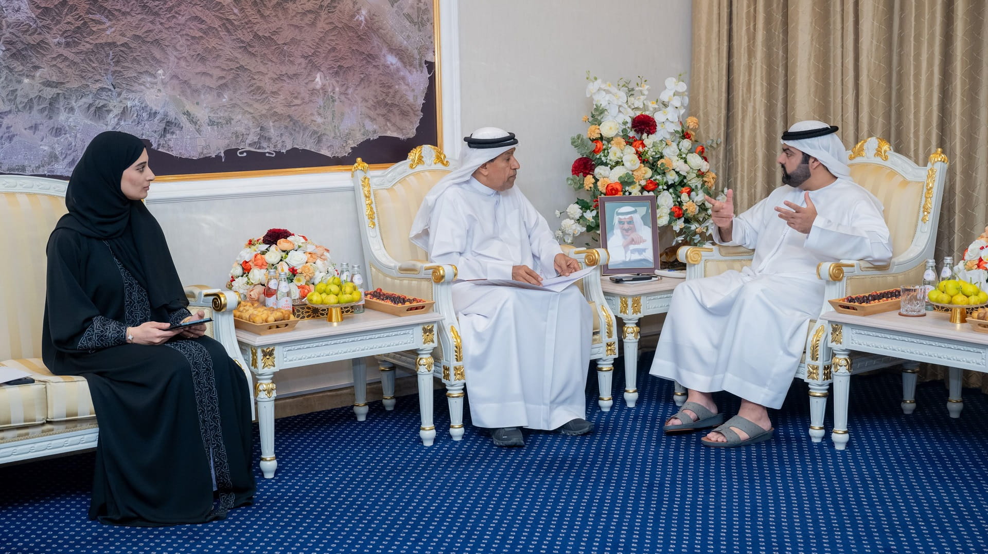 Mohammed Al Sharqi welcomes ‘Fujairah Statistics’ director 