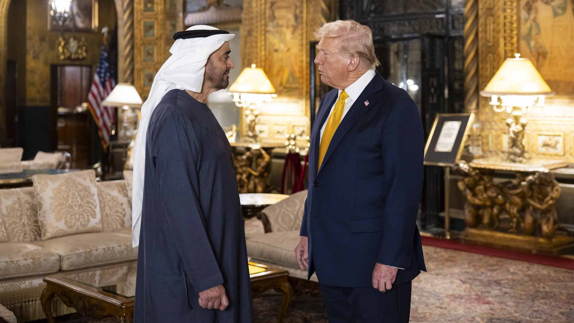 UAE President meets with former US President Donald Trump 