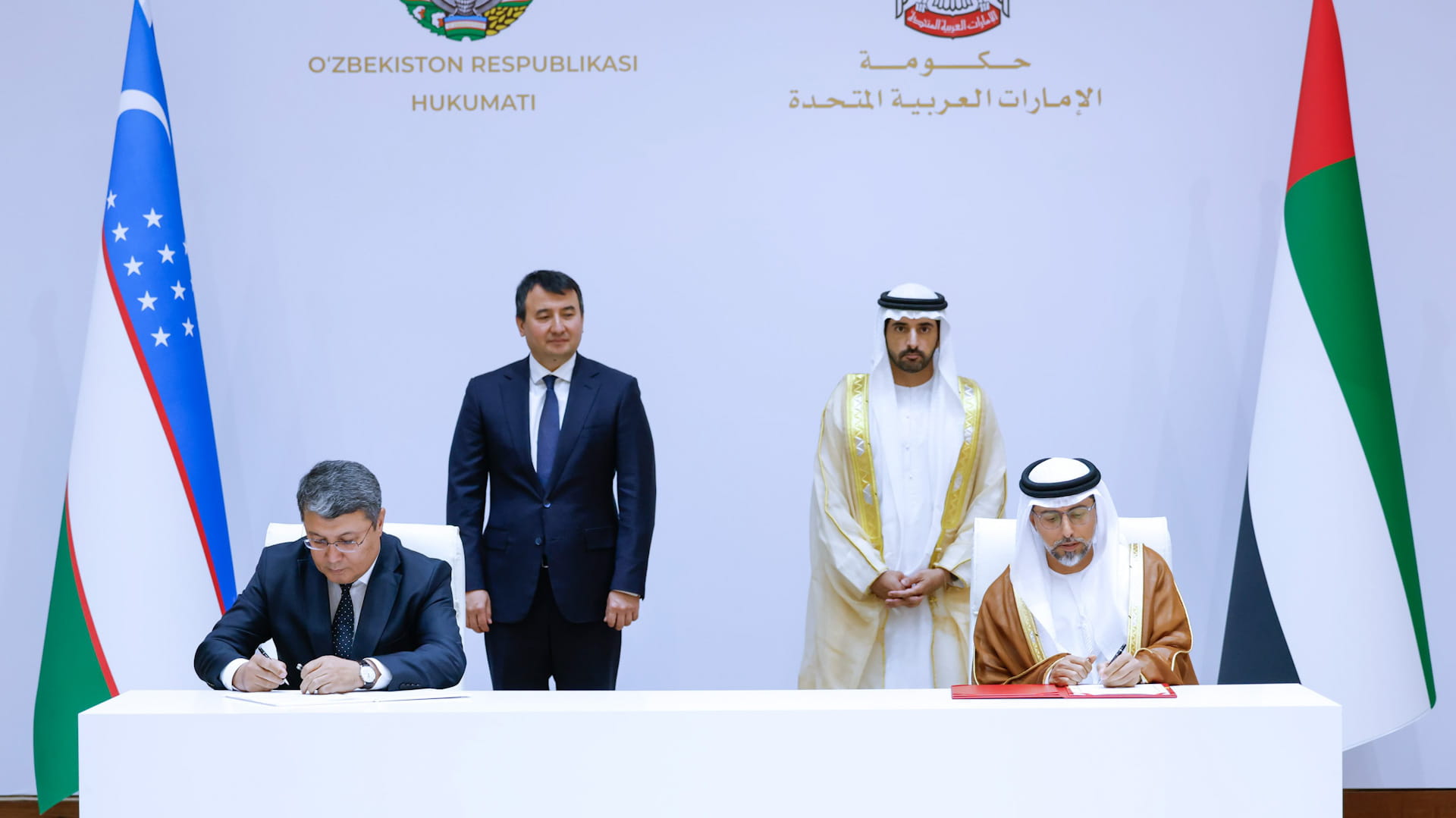 Hamdan bin Mohammed witnesses UAE-Uzbekistan agrmt. in Tashkent 