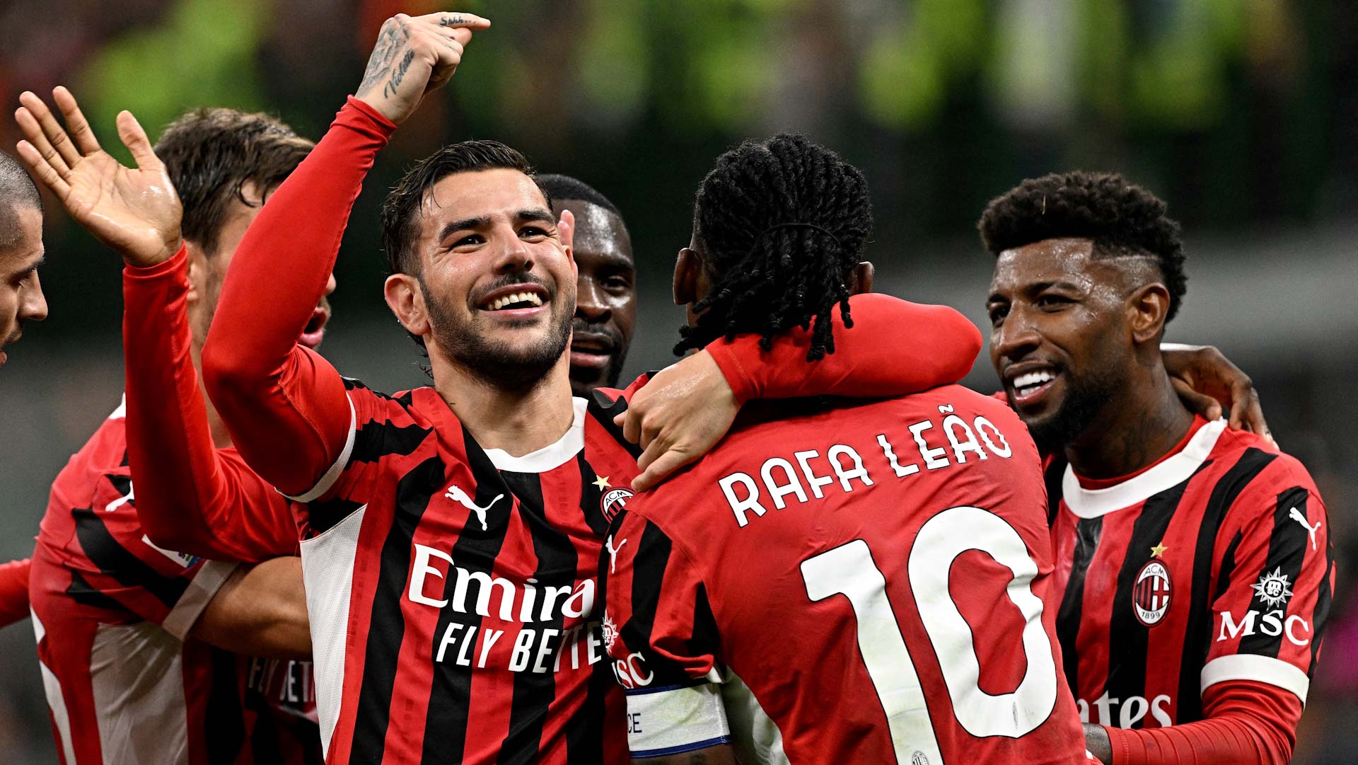 Image for the title: Milan ease 3-0 past Lecce with quick-fire goals 