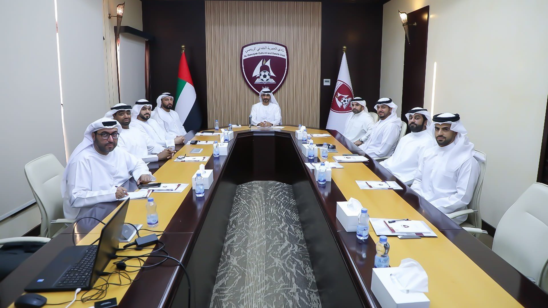 Image for the title: Al Hamriyah Club reviews new administrative structure and IT plan 