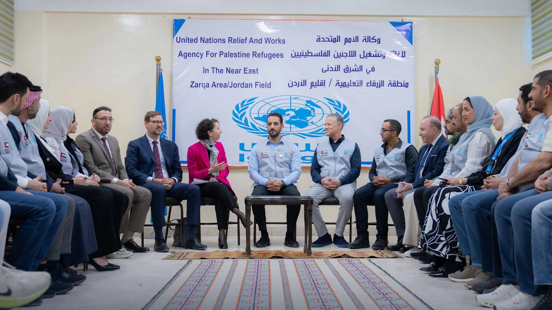 Sultan bin Ahmed tours Palestinian refugee camp in Jordan 