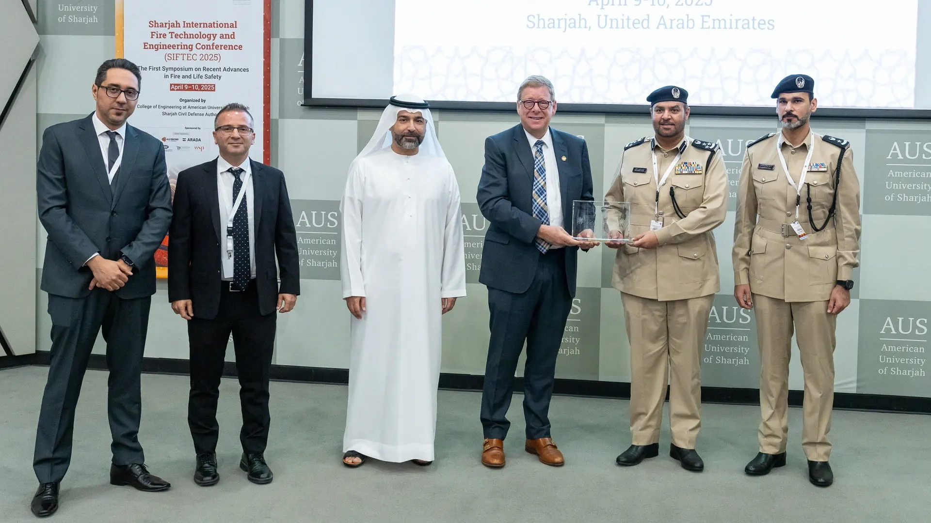 AUS, Sharjah Civil Defence Authority host fire & safety symposium 