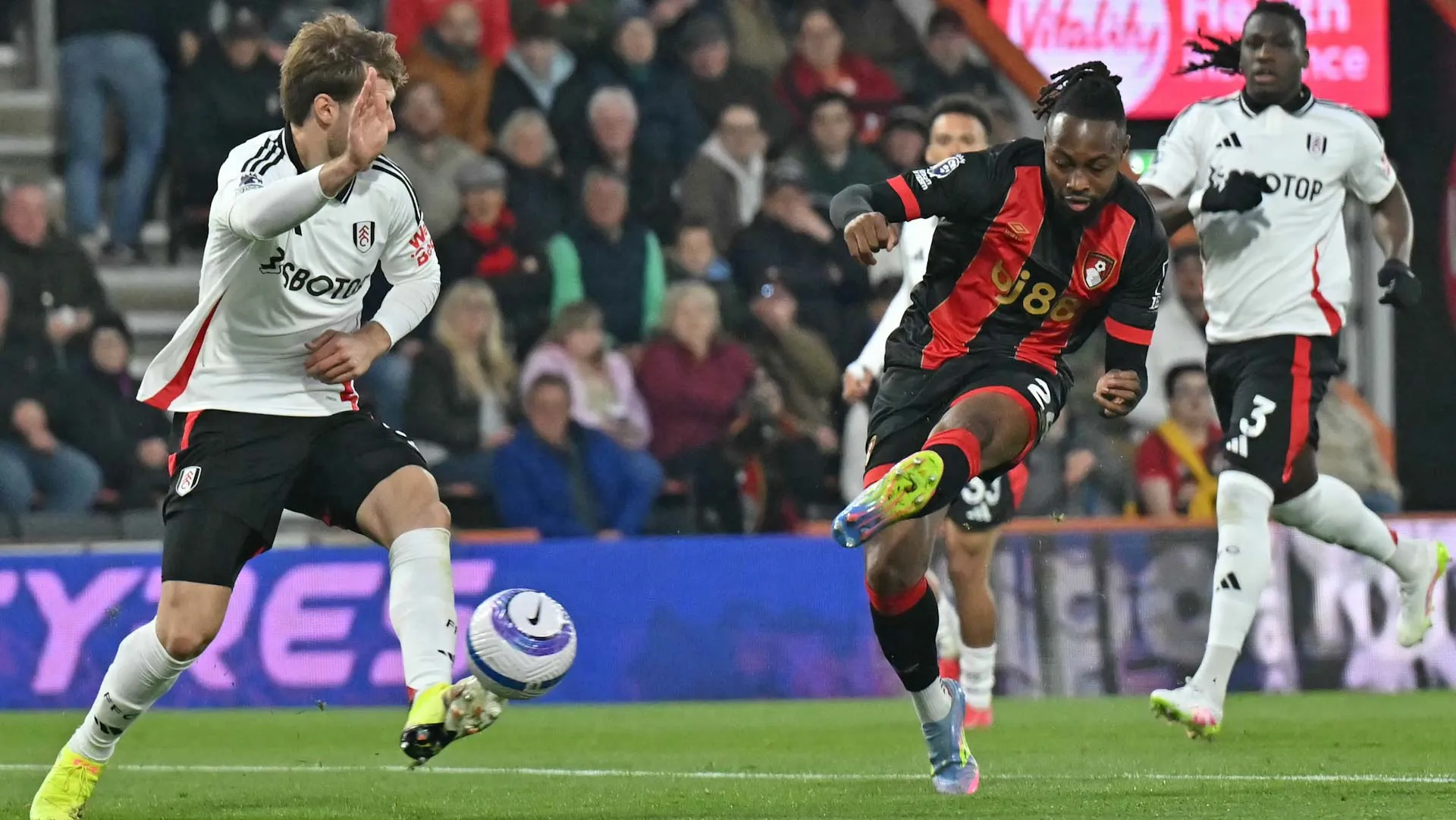 Semenyo leads Bournemouth to victory over fulham in Premier League