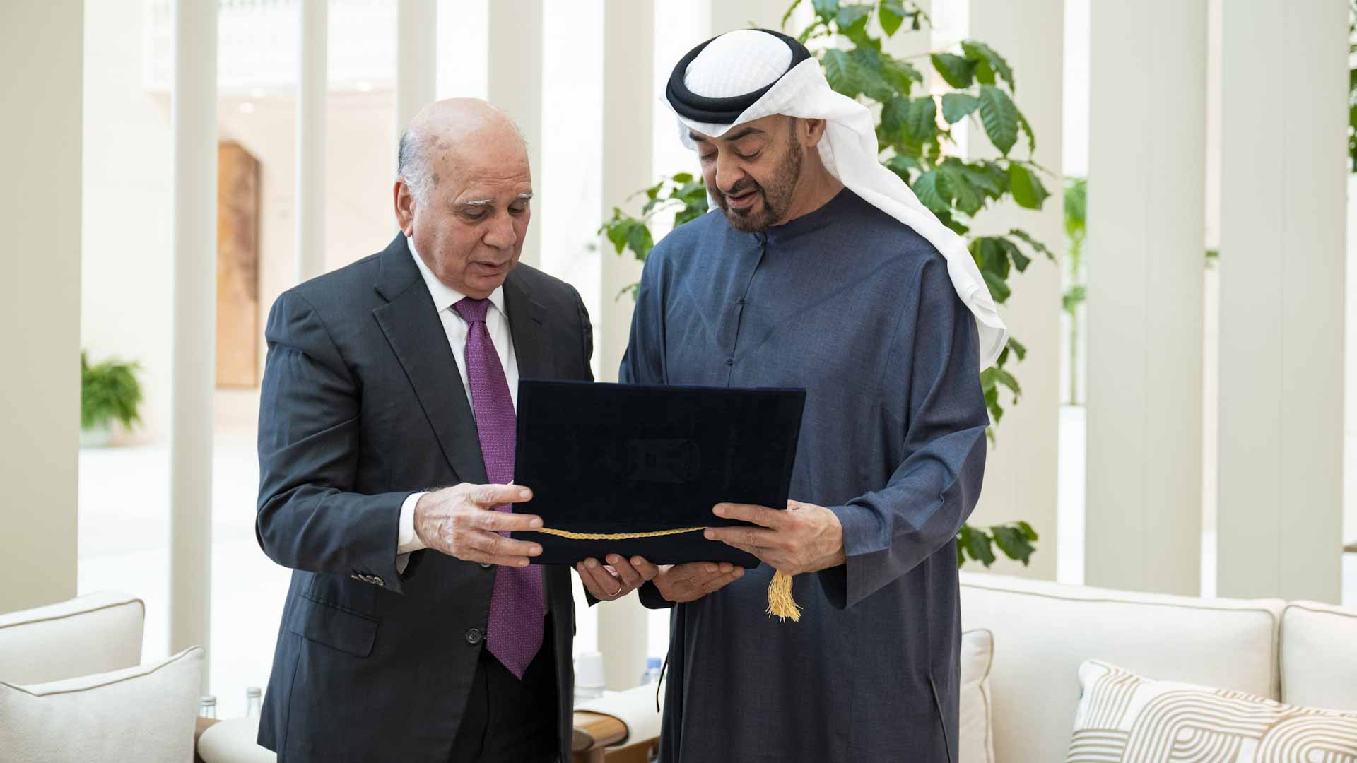 رئيس الدولة يستقبل وزير الخارجية العراقي