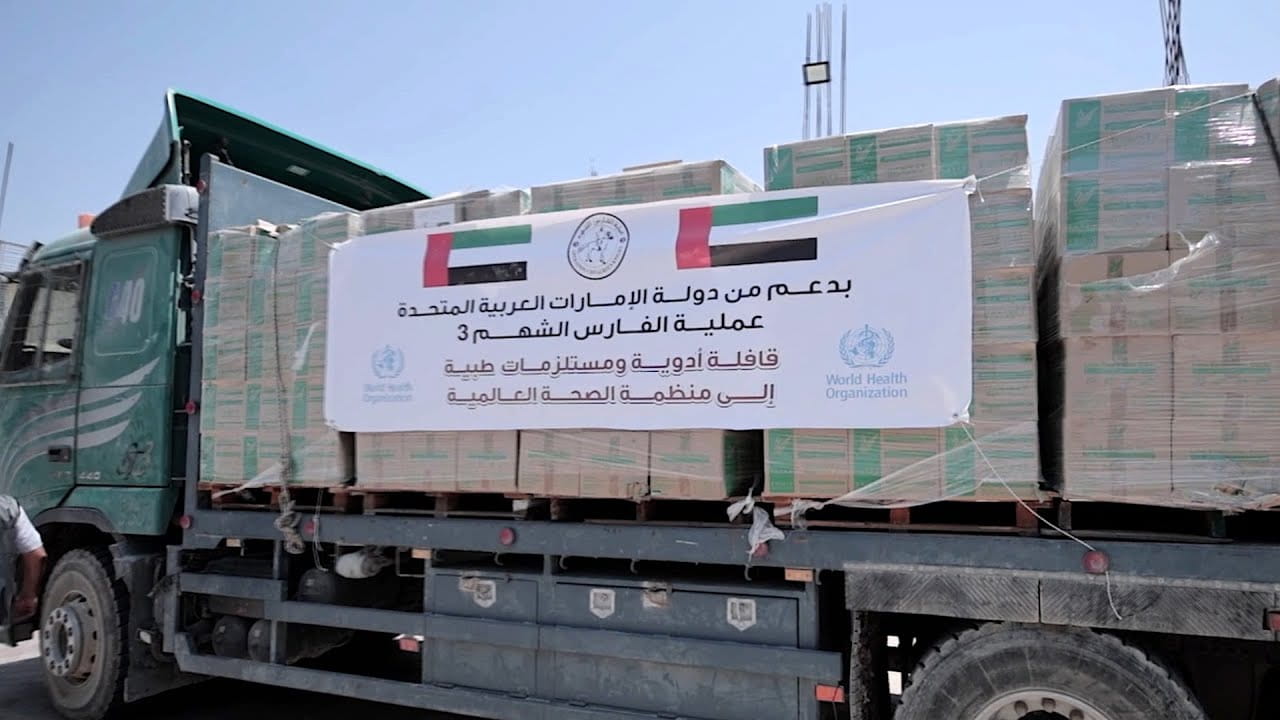 UAE delivers 65 tonnes of medical supplies to Gaza 