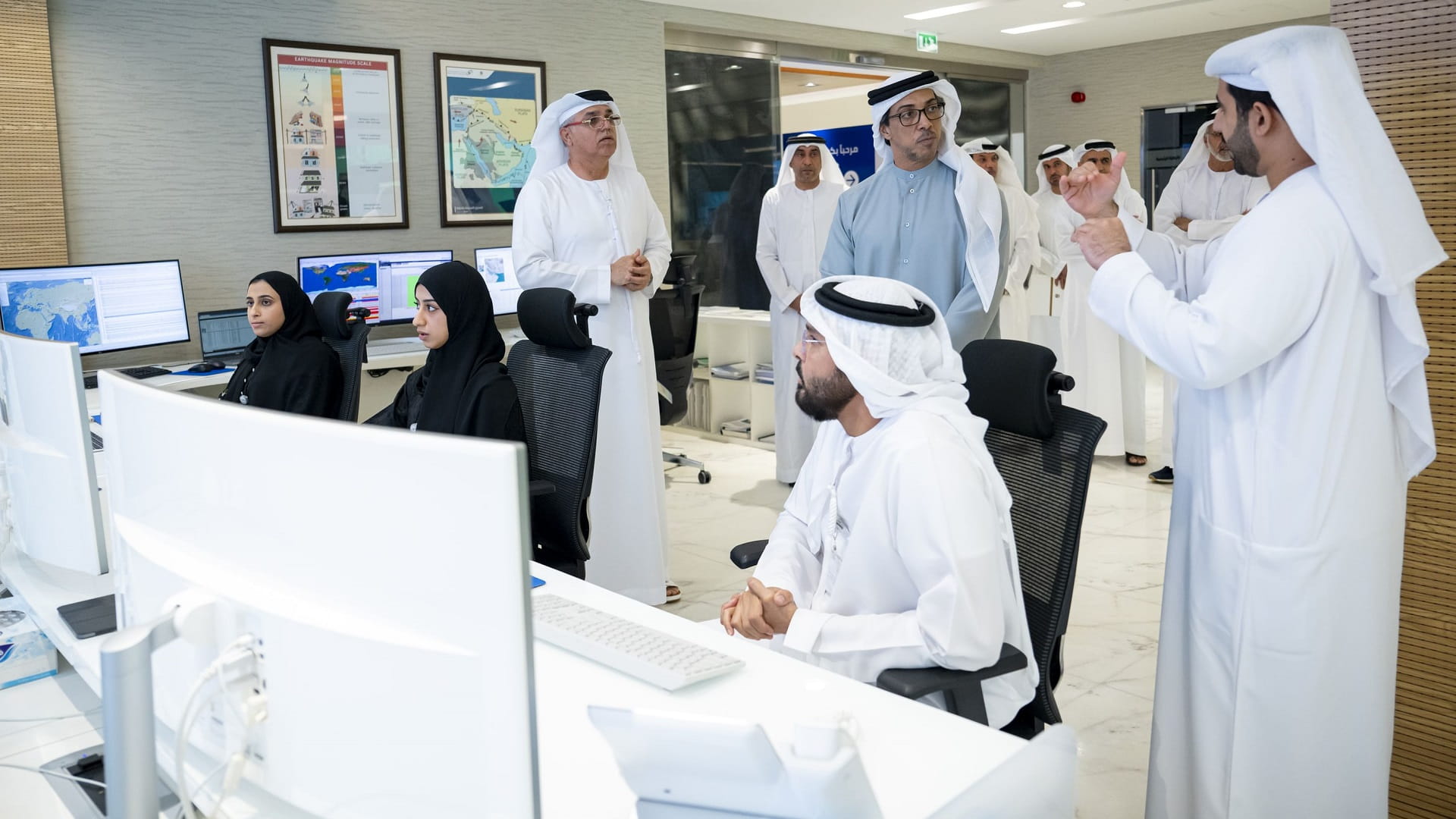 Mansour bin Zayed visits NCM, reviews key projects & high tech