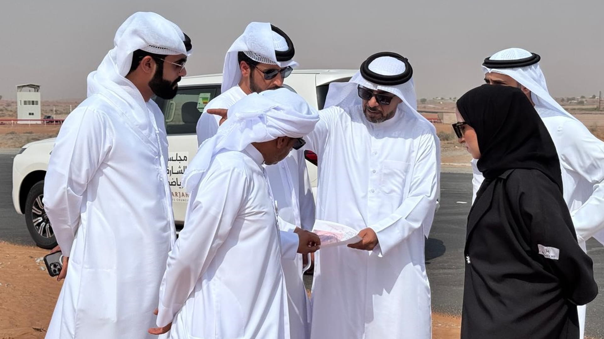 Inspection visit to Al Dhaid Camel Racecourse’s upcoming track