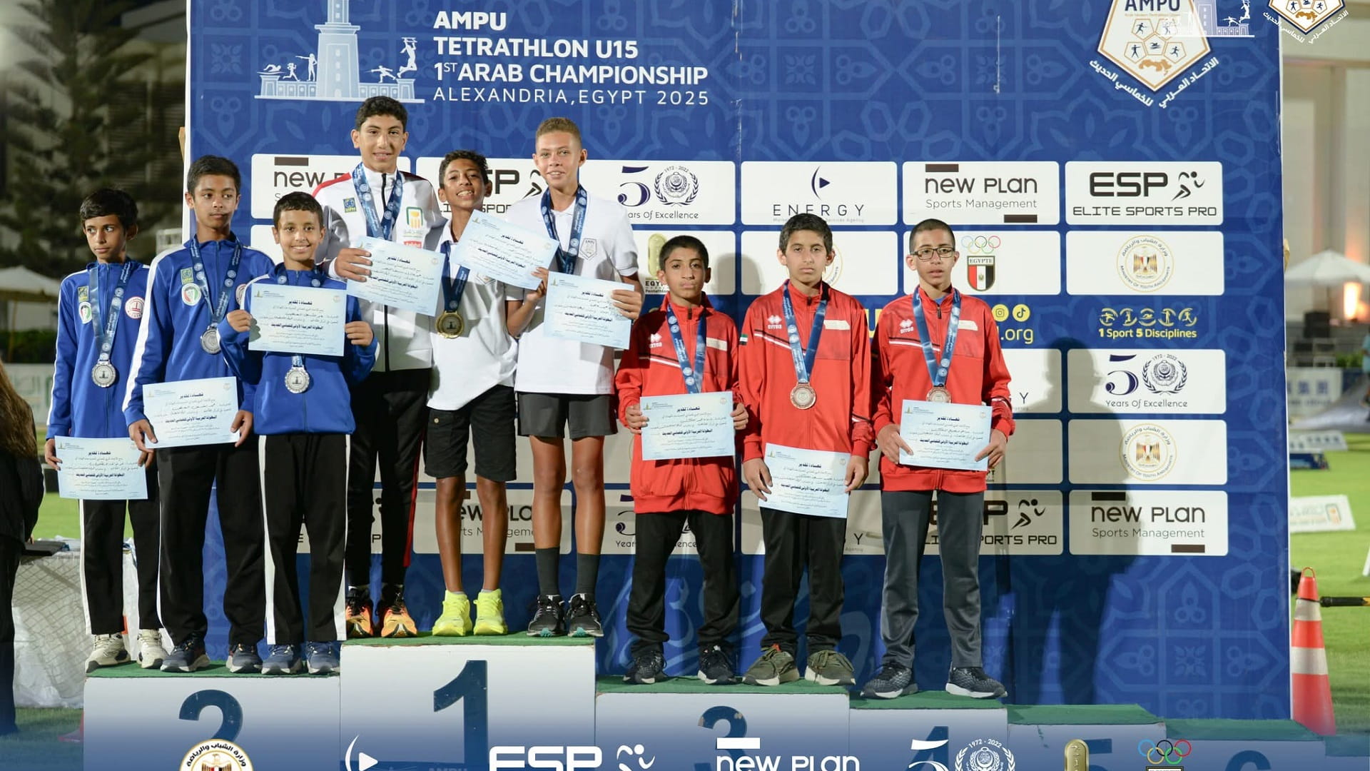 UAE team snatches 5 medals in 1st Arab Pentathlon Championship