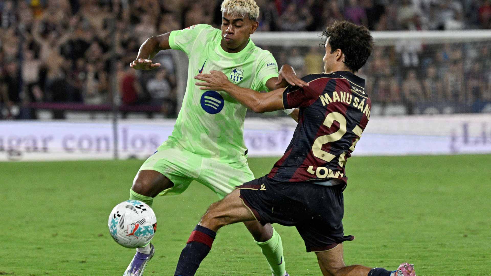برشلونة يقلب الطاولة على ليفانتي في الدوري الإسباني  