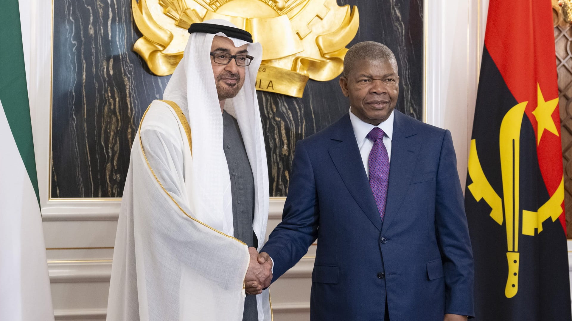 UAE President receives official welcome in Angola
