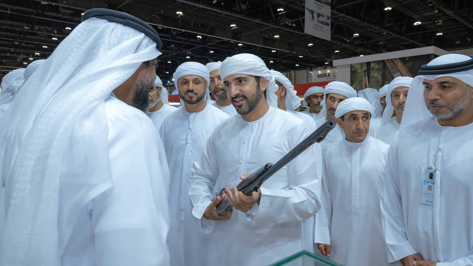 Hamdan bin Mohammed visits ADIHEX 2025