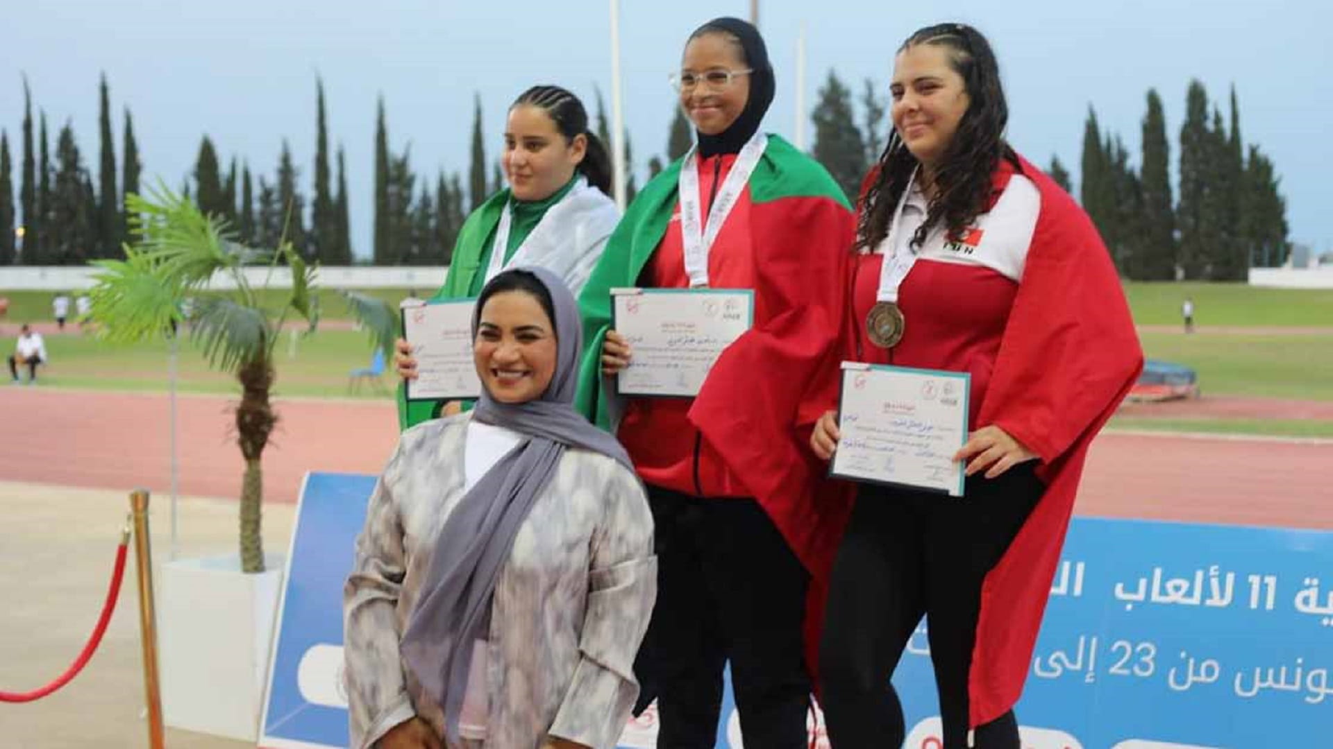 سلمى المري تحرز ذهبية ألعاب القوى في البطولة العربية للناشئين 