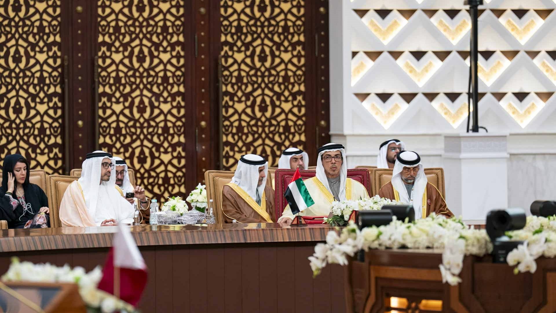 Image for the title: Mansour bin Zayed participates in 46th GCC Summit in Bahrain 
