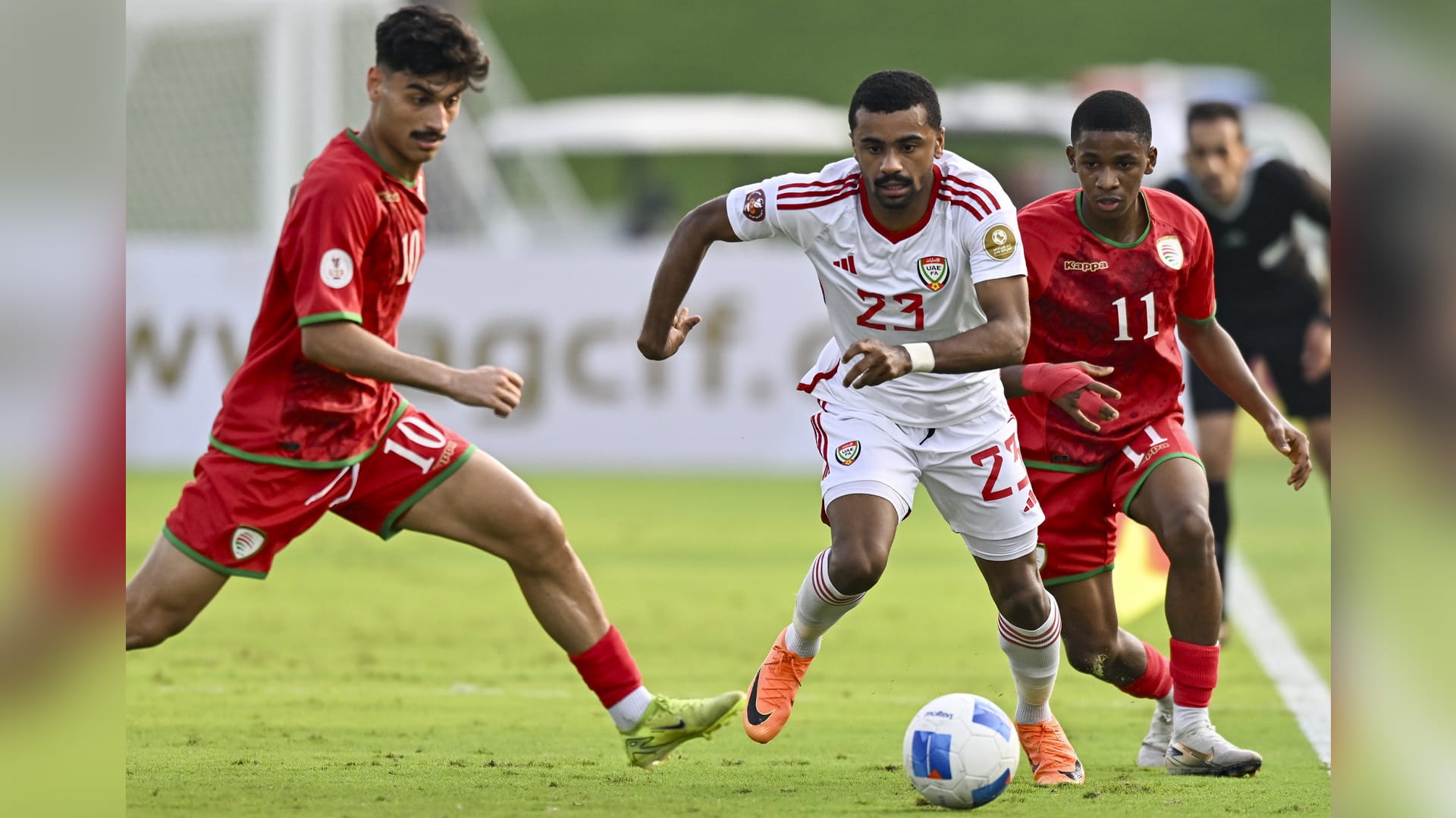 منتخب الإمارات الأولمبي يفوز على شقيقه العماني في بطولة كأس الخليج 