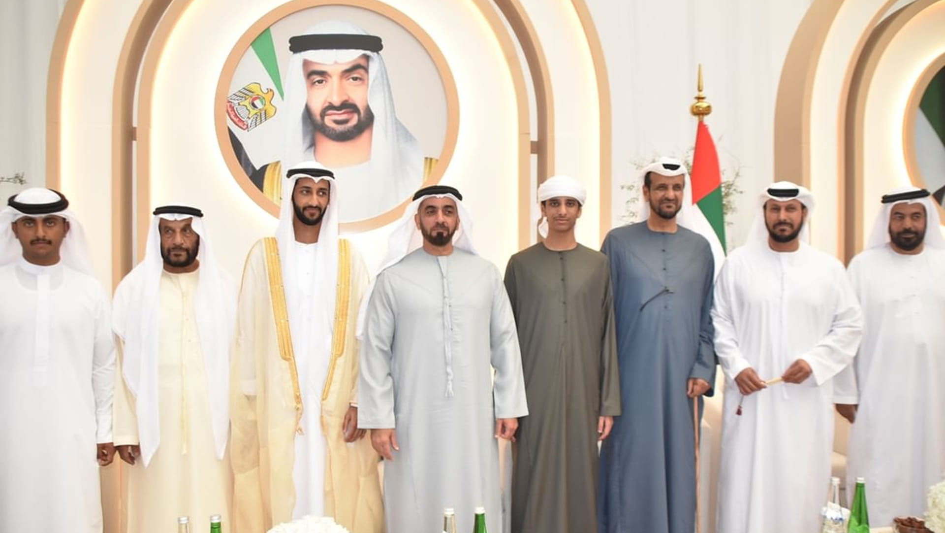 سيف بن زايد يشهد أفراح العامري والمزروعي في العين 