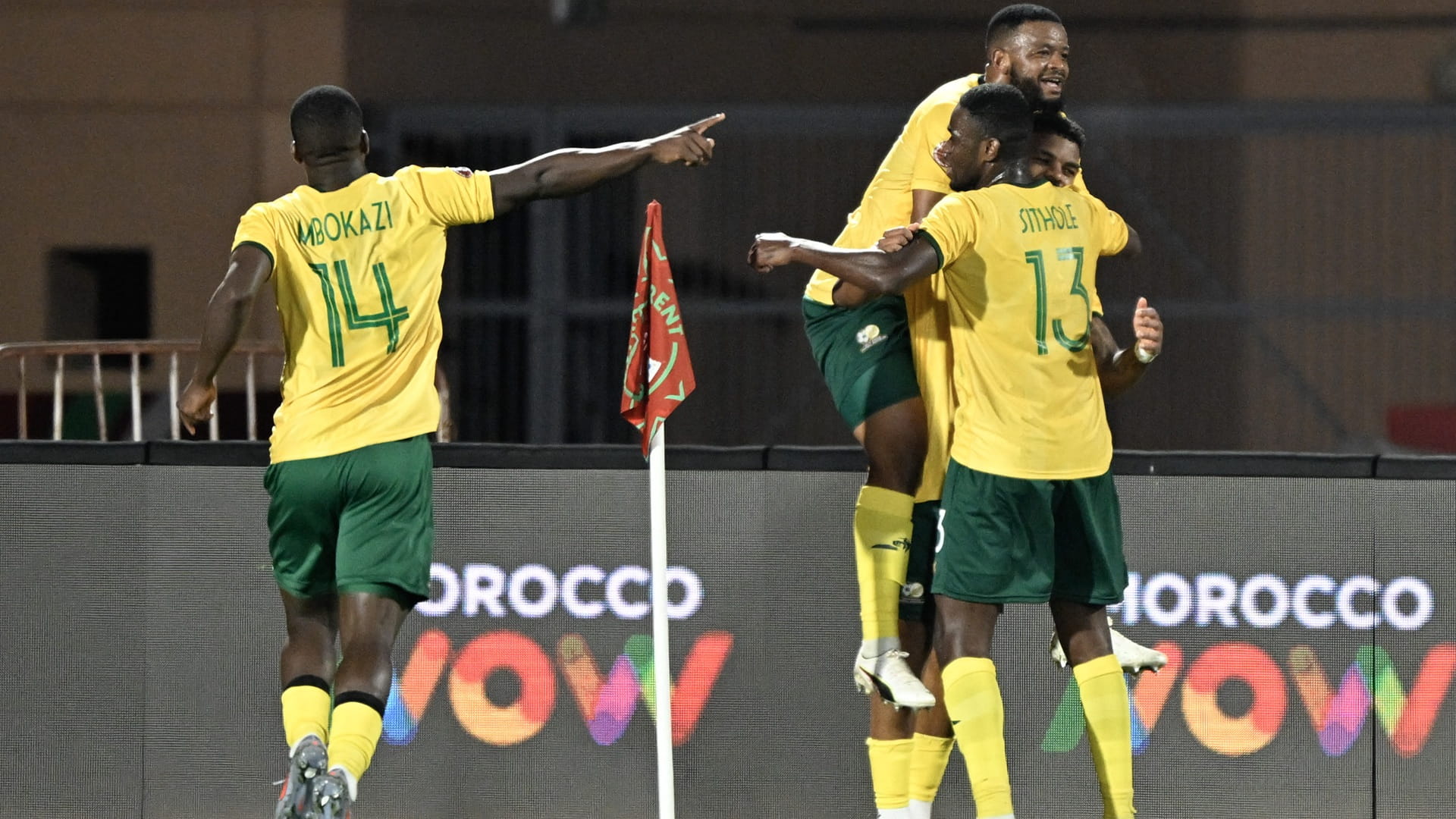 Image for the title: South Africa opens AFCON campaign with win over Angola 