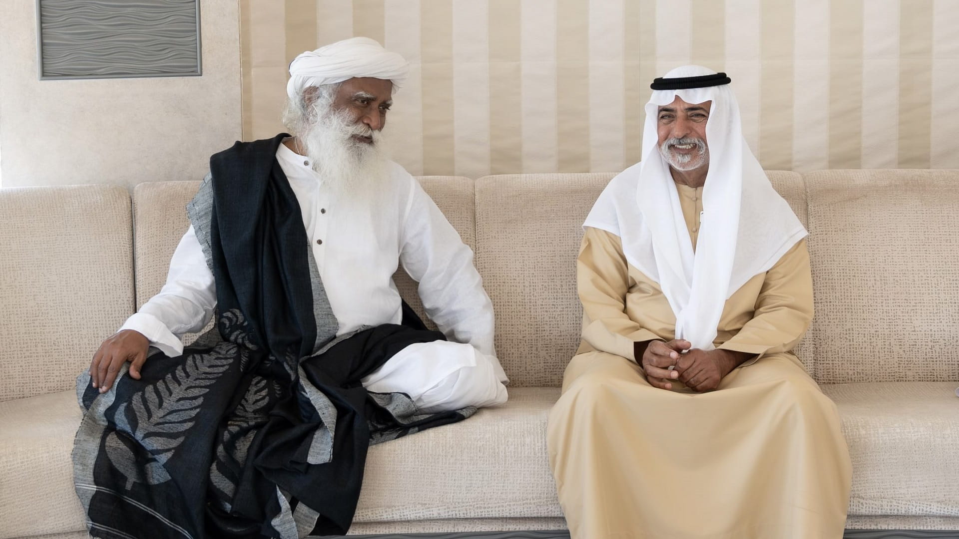 Nahyan bin Mubarak, Sadhguru discuss tolerance and Coexistence 