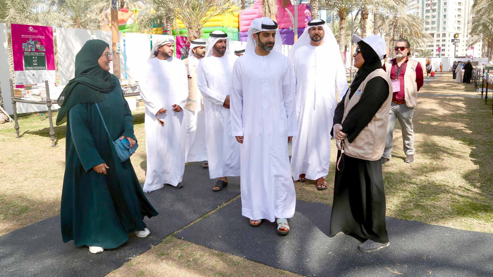 Salem bin Abdul Rahman visits Al Warraqeen Festival 