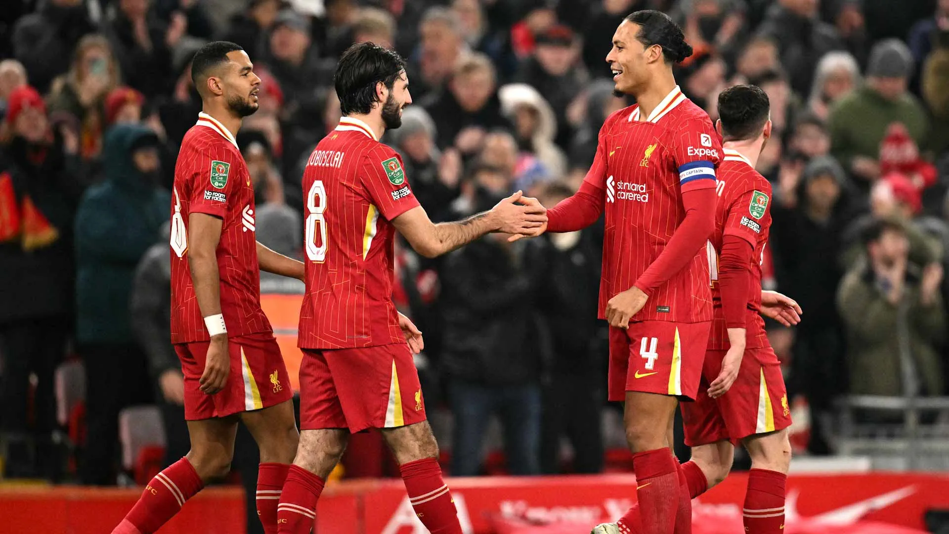 Liverpool sets sights on league cup final after crushing Tottenham 