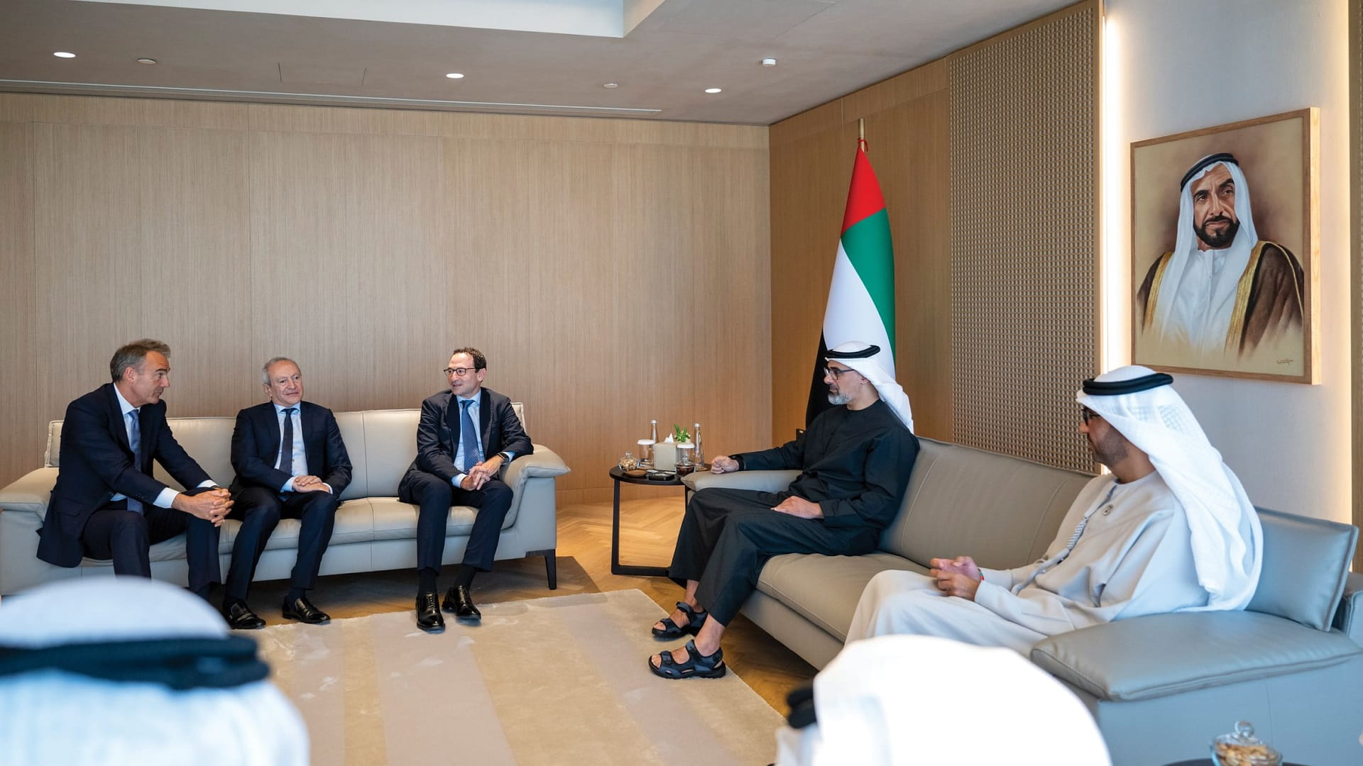 Khaled bin Mohamed bin Zayed meets board members of XRG 