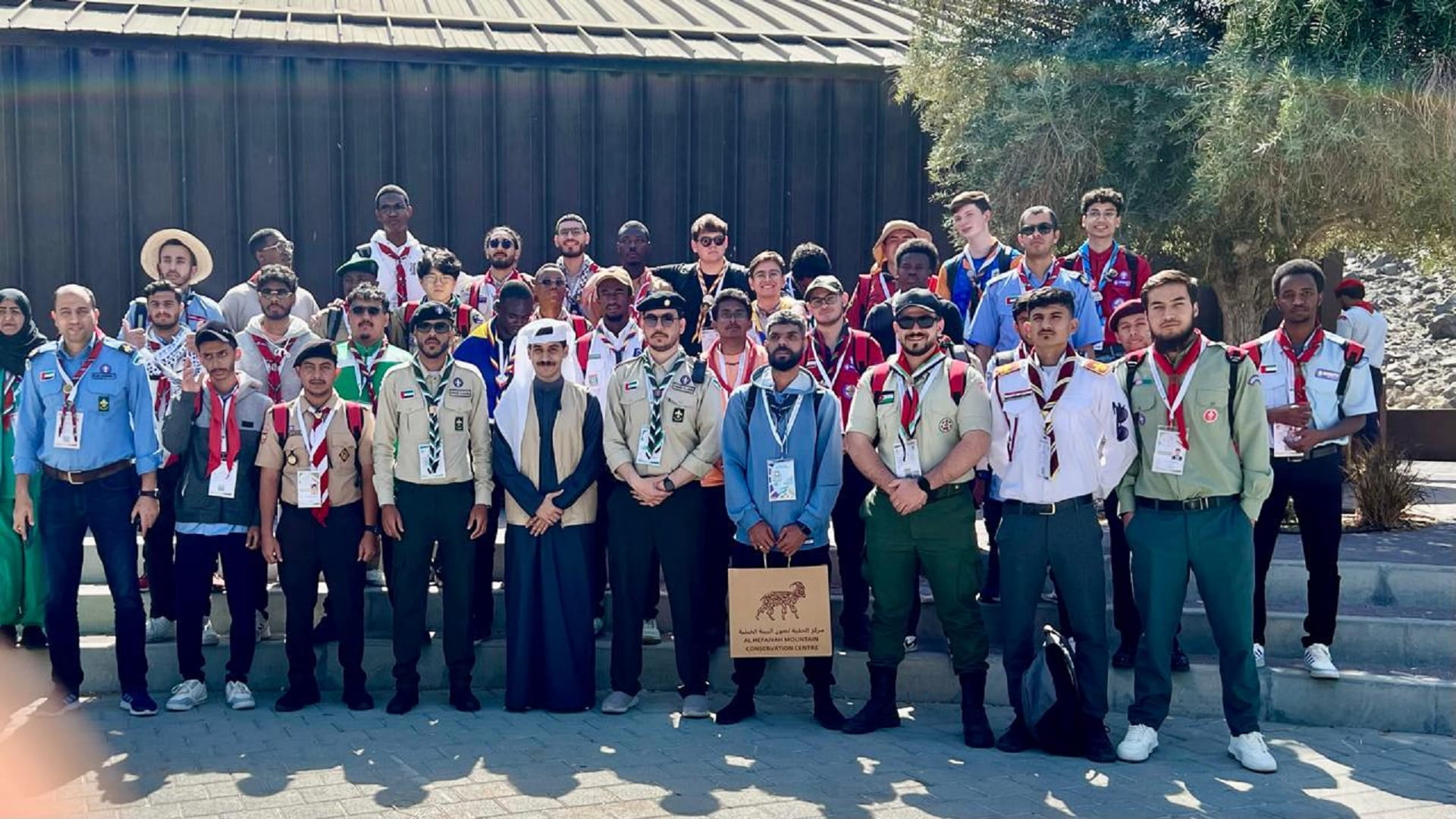 The 10th International Scout Gathering - Sharjah 2025 continues to impress with a series of events promoting sustainability, environmental conservation, and positive values. This morning, participants embarked on an exploratory trip to the Eastern Region, visiting natural landmarks that highlight the harmony between humans and nature. The tour featured the Kalba Birds of Prey Centre, where scouts observed bird displays emphasising biodiversity conservation, and the Hanging Gardens in Kalba, offering scenic hikes and panoramic views. The visit ended at Al Hefaiyah Mountain Conservation Centre, a model for wildlife preservation. In addition, interactive workshops focused on health and environmental awareness, including discussions on sustainability in agriculture and promoting healthy lifestyles. Mohammed Bassam, Arab Region Representative of the World Organization of the Scout Movement, led a session on public health and well-being. The gathering, with over 80 countries participating, provides a platform for scouts to share ideas on sustainable development and strengthen global cooperation in protecting the environment. 