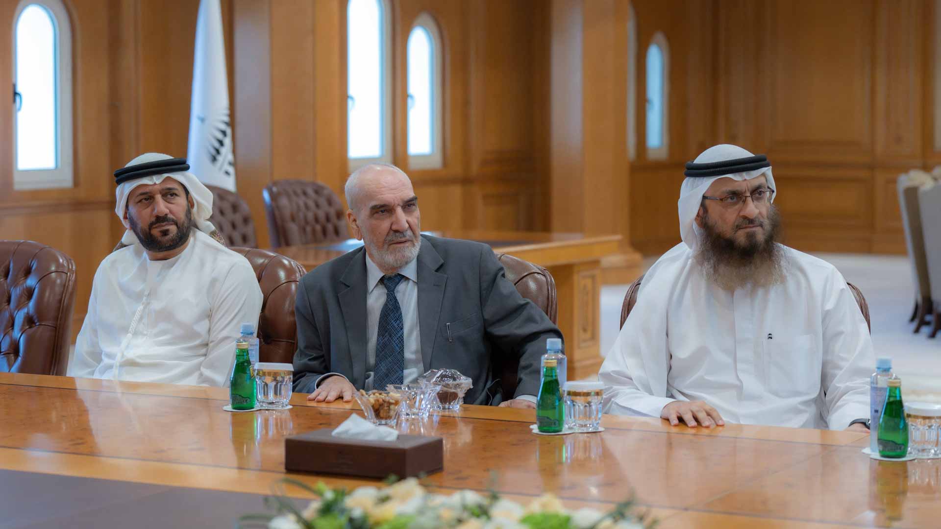 Attendees discuss the project