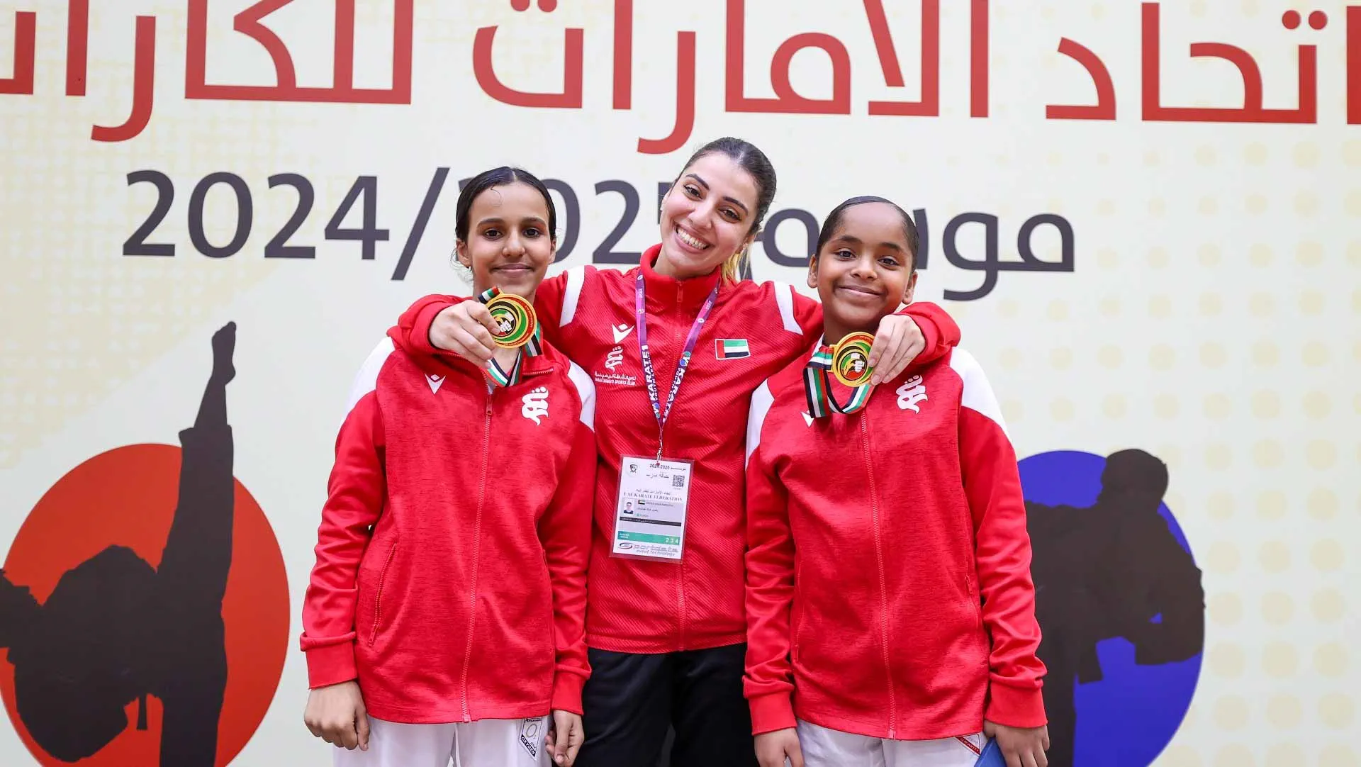 Sharjah Women’s Sports Club triumphs in the Union Cup for Kumite  